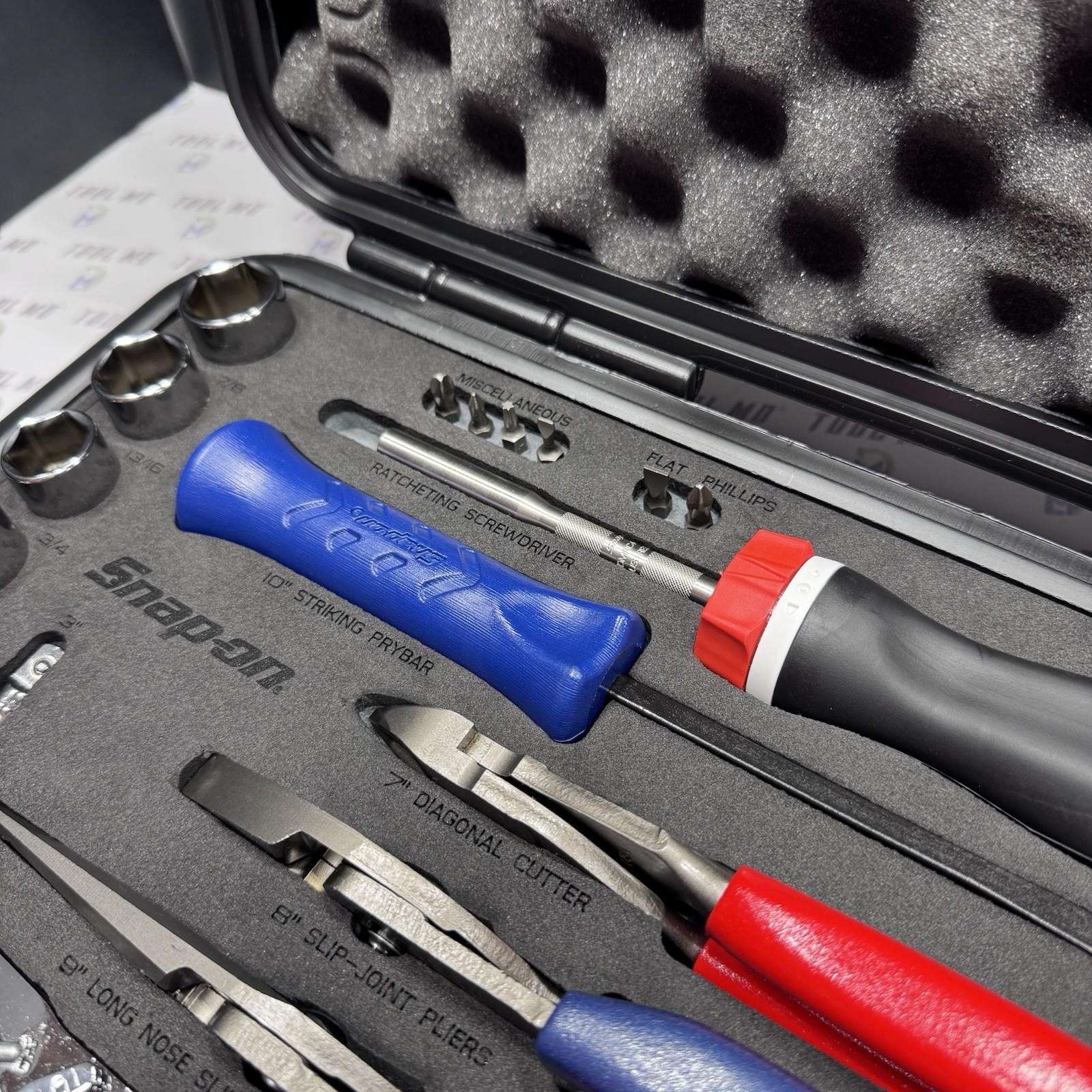 Snap-on Tools NEW LIMITED RED WHITE BLUE 33pc 3/8″ Drive Service Set 233FSMBFRWB