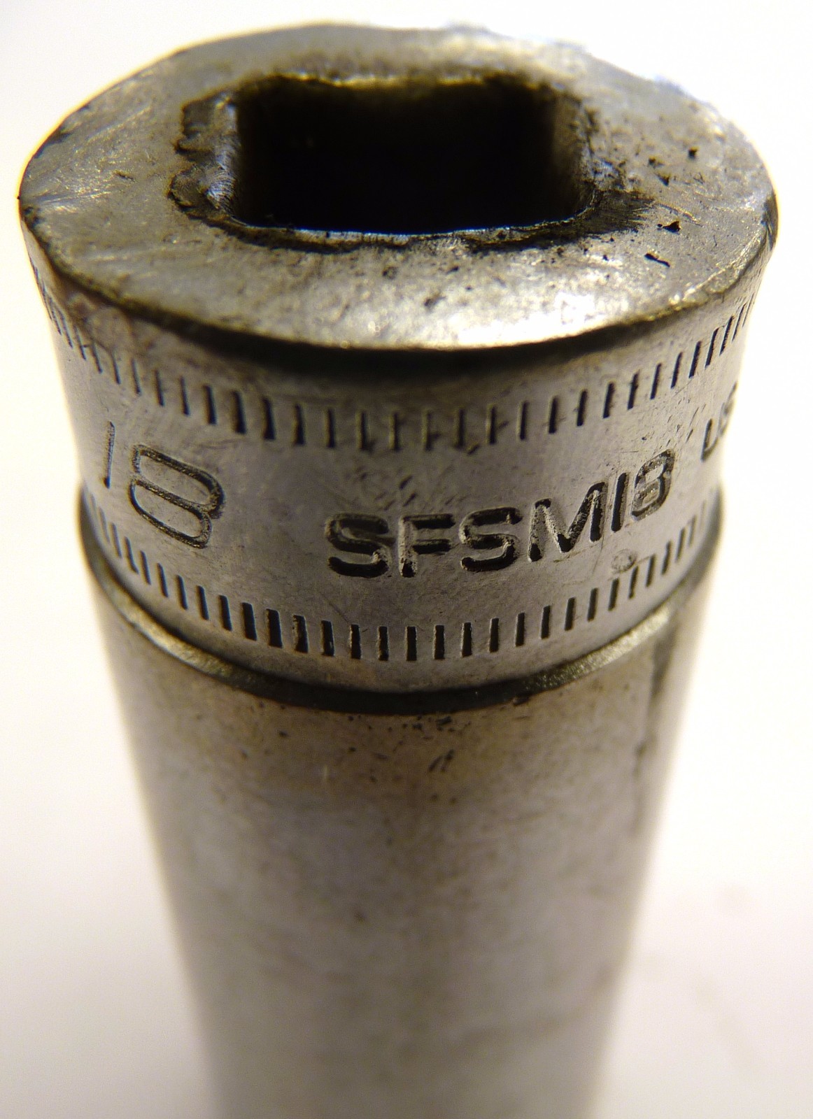 Snap-on 18mm SFSM18 SOCKET 6 point MADE IN USA Stainless Steel