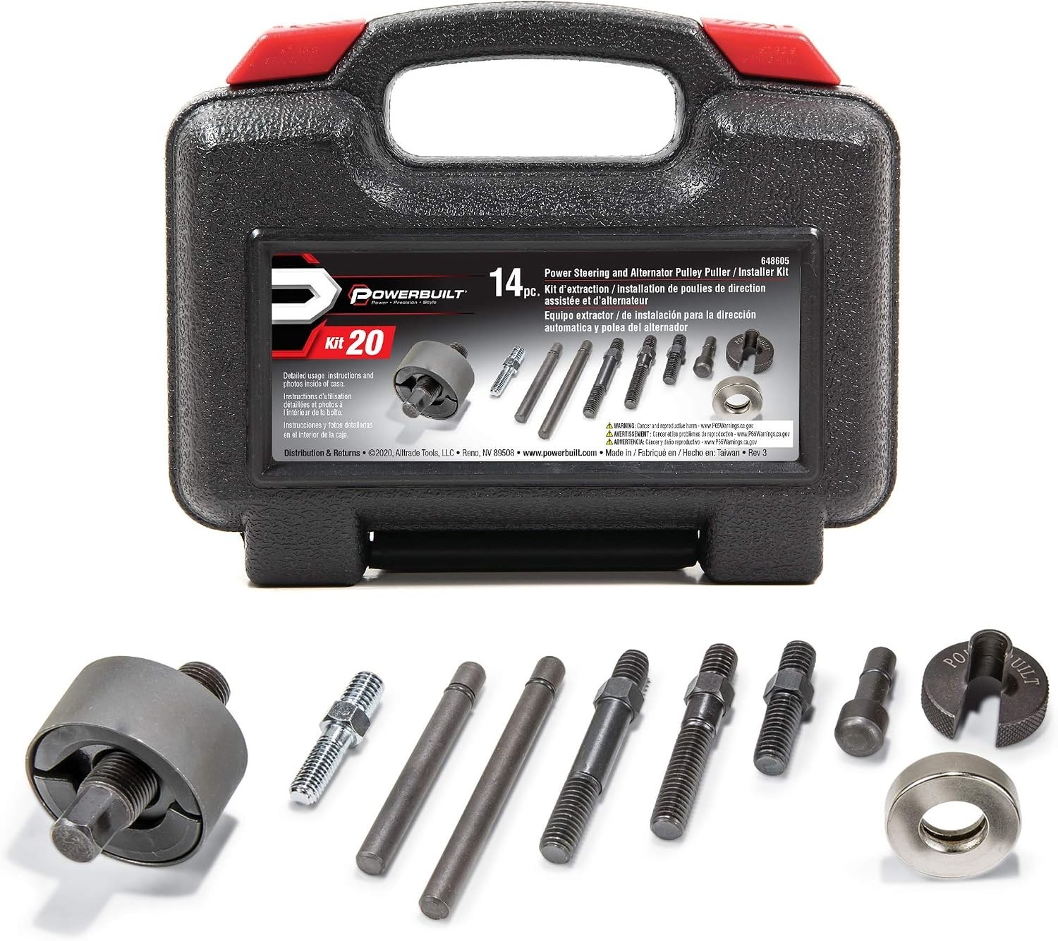 Power Steering and Alternator Pulley Remove and Install Tool Set, Replace Veh…