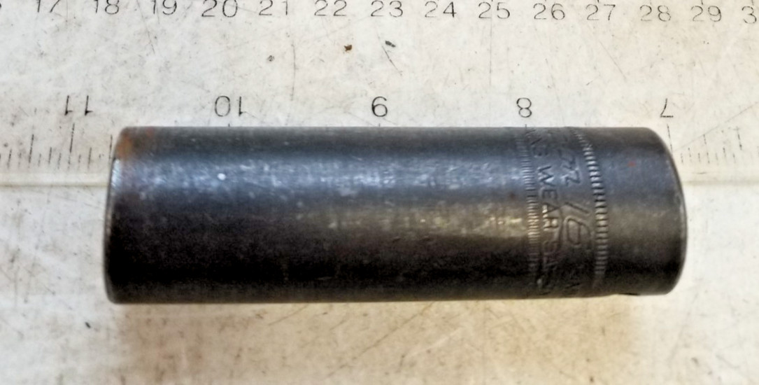 SNAP-ON SIMMLM160 USA 1/2 Inch Drive 6 Point 16mm Deep Impact Socket