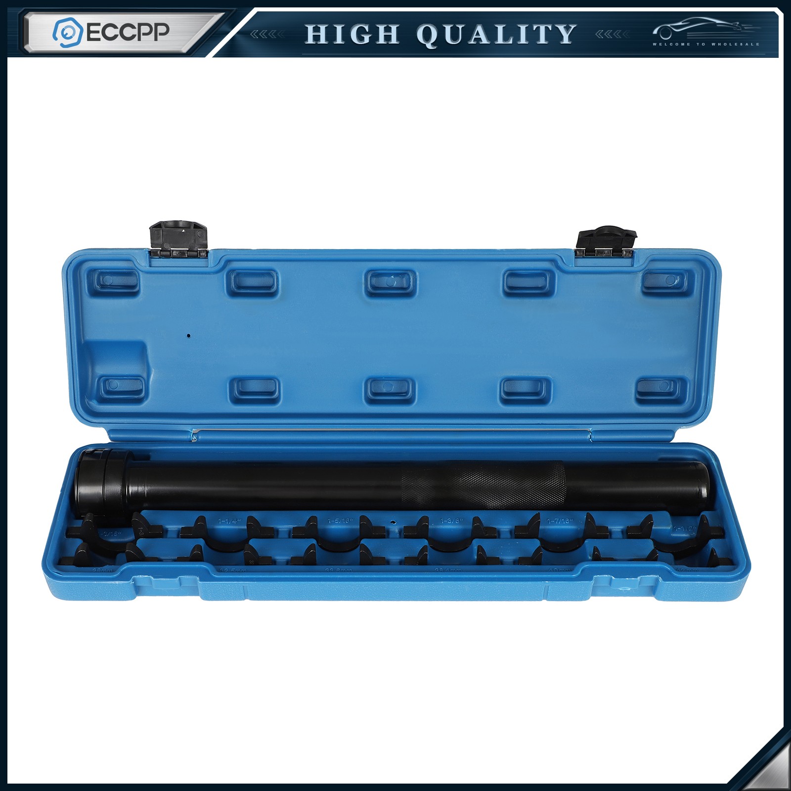 13pc Inner Tie Rod Removal Installation Tool Set with 12 SAE & Metric Adaptors