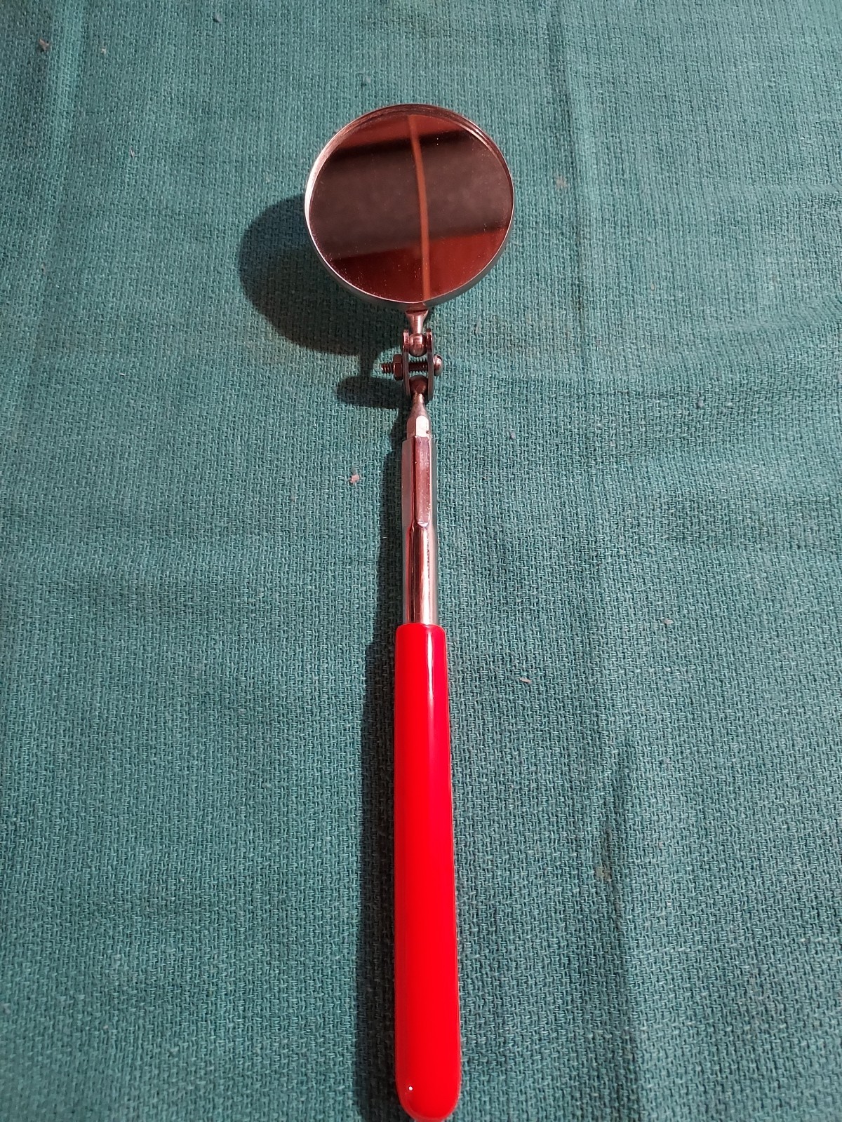 Telescopic Inspection Mirror By Ulman, 2″ Mirror, #C-2, New, USA