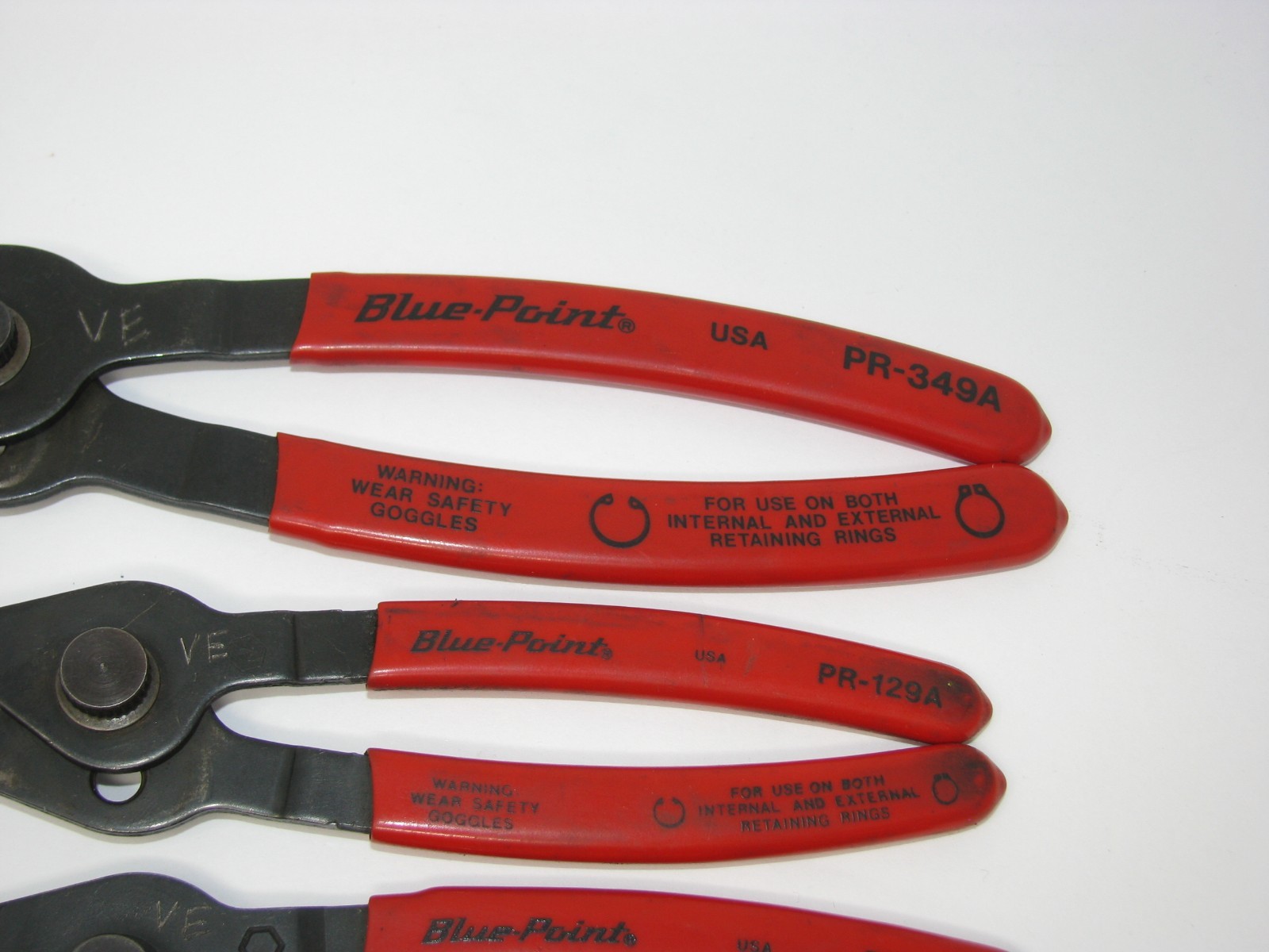 Blue-Point Snap Ring Retaining Plier Set PR-12A PR32A PR-129A PR-349A Adjustable