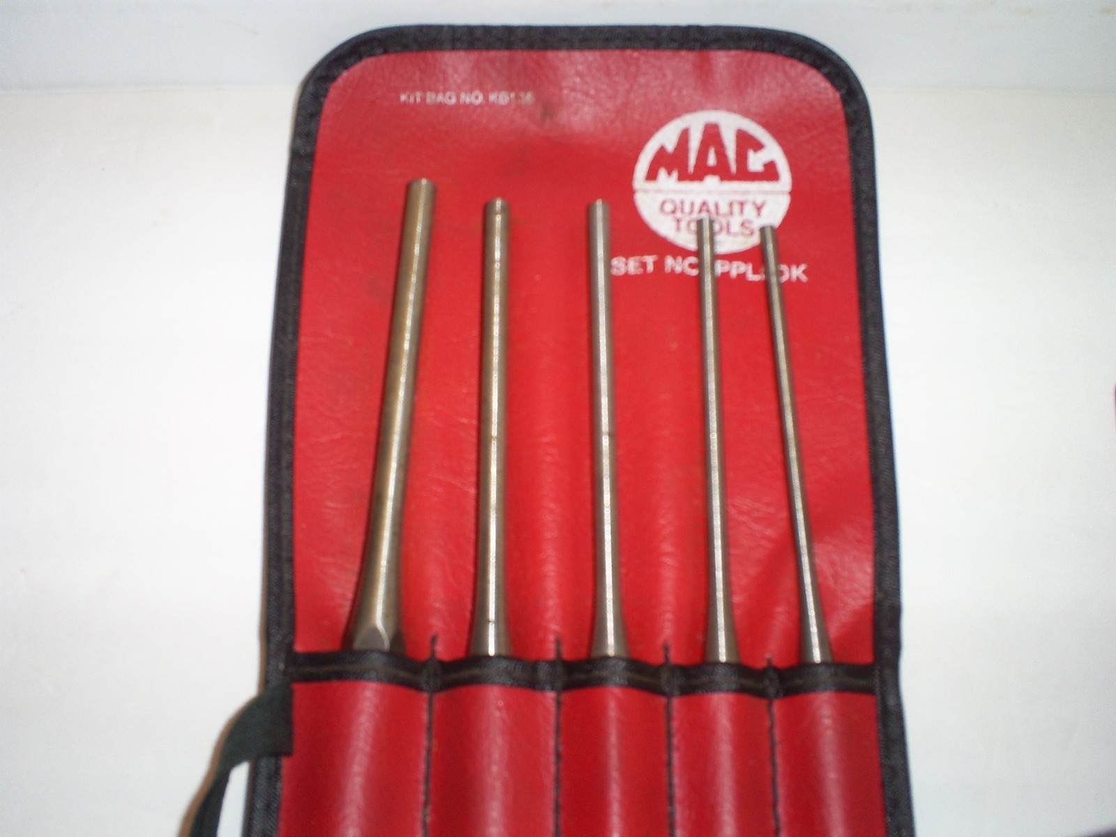 Two Mac Tools Chisel & Punch Sets, 17 Pieces Total.