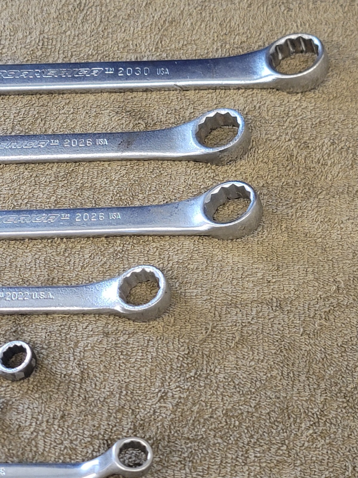 ProAmerica Sae Combination Wrench Set 15/16 13/16 11/16 7/16 3/8 11/32″ USA