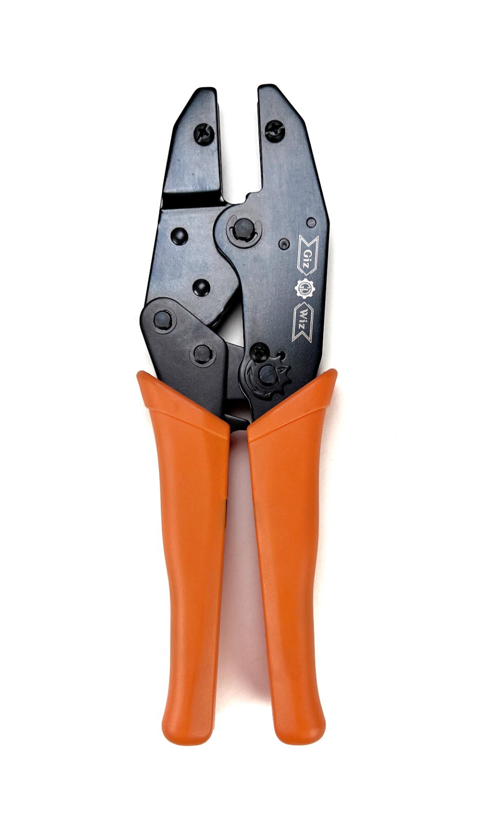 GIZWIZ Interchangeable Ratchet Crimp Tool 2 Die Sets For RG58 RG59 RG62 RG174
