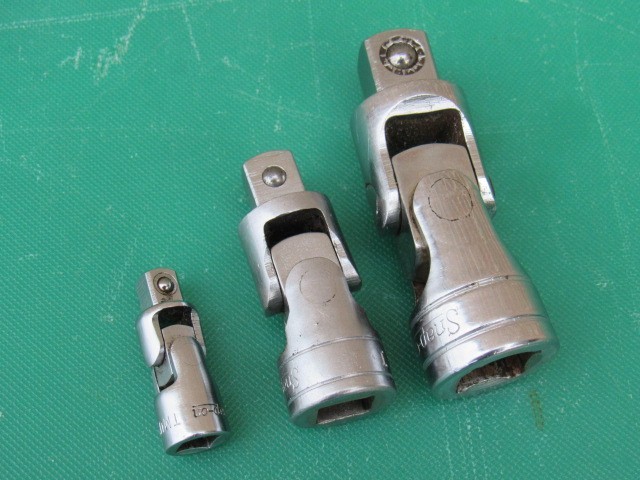 SNAP ON 103UFTS 1/4″ 3/8″ 1/2″ 3 PIECE UNIVERSAL SWIVEL JOINT SET TMU8 FU8A S8