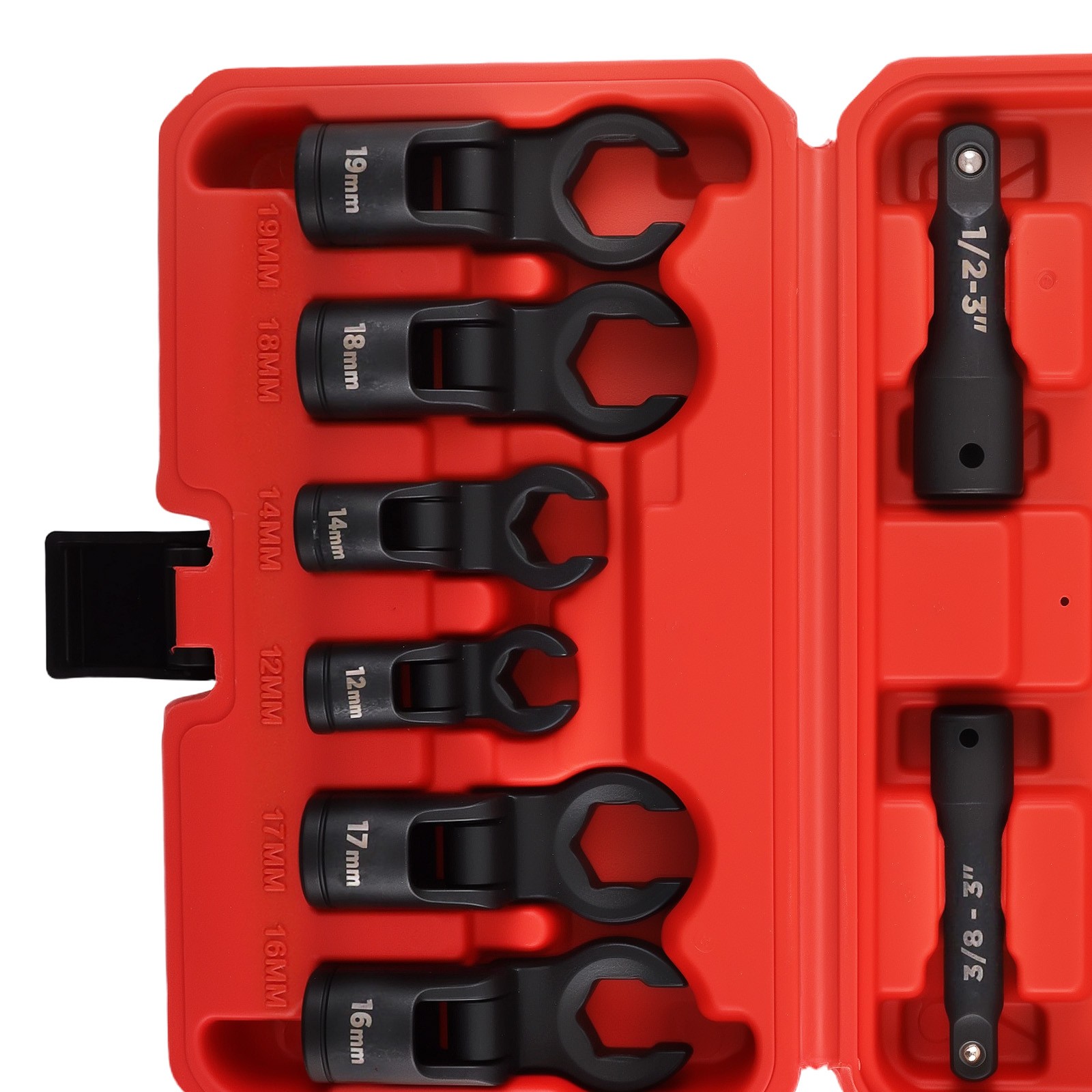 Professional Line Wrench Set 12-19mm Crowfoot for Brake Fuel System Service Tool