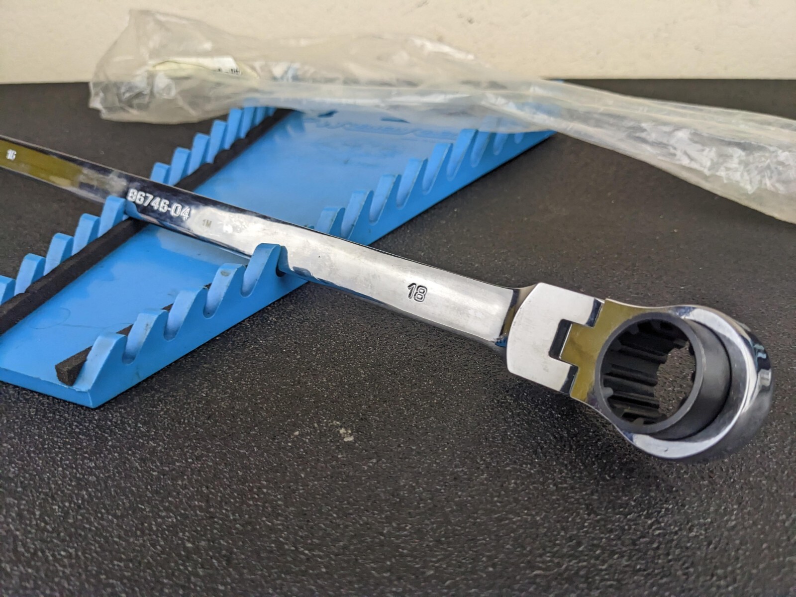 #bi851 Steelman Pro NEW Ratcheting Wrench Metric 16mm 18mm Flex Reversible