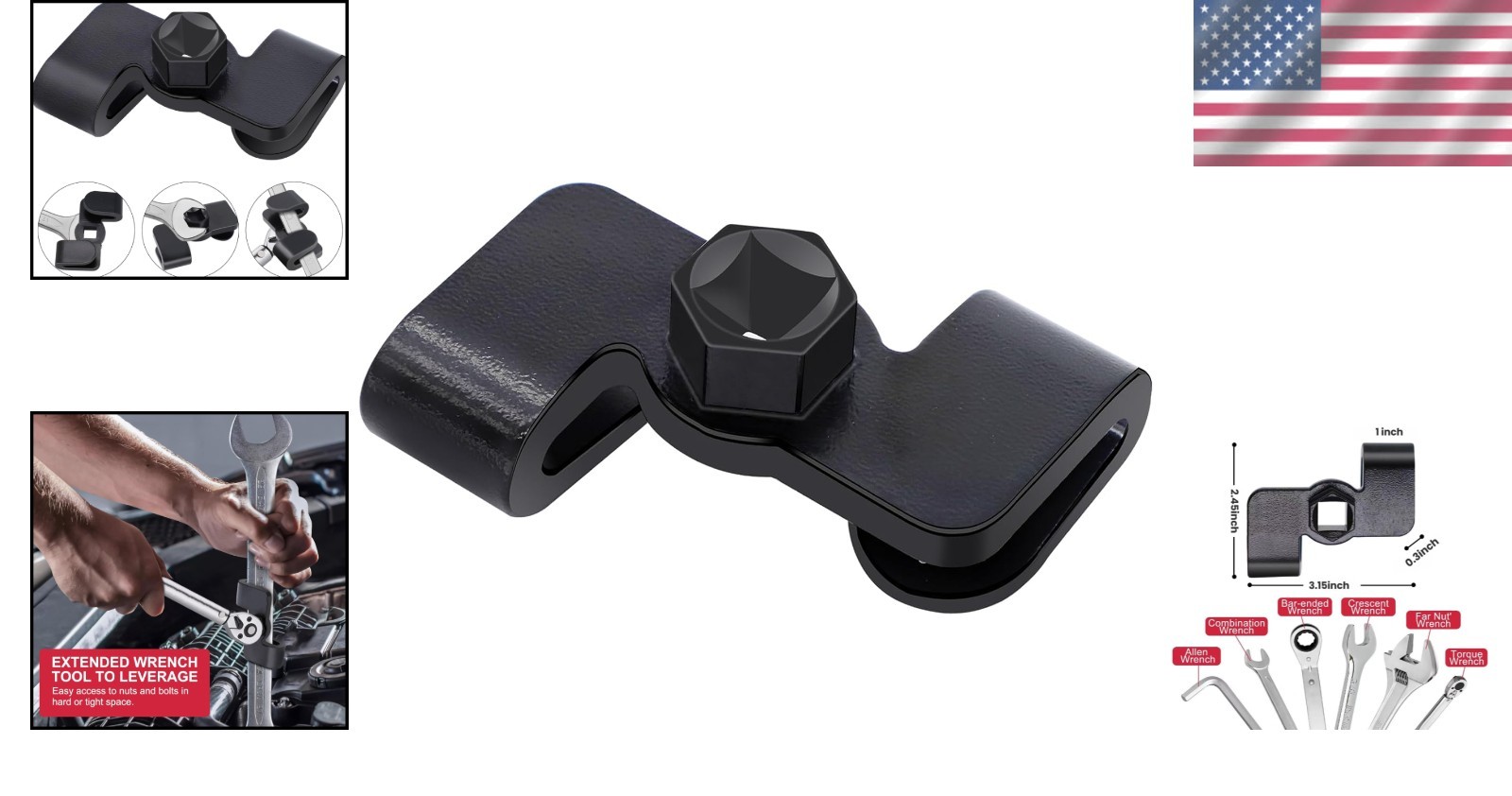 Polished Wrench Extender with Increased Leverage – Ideal for Stubborn Bolts