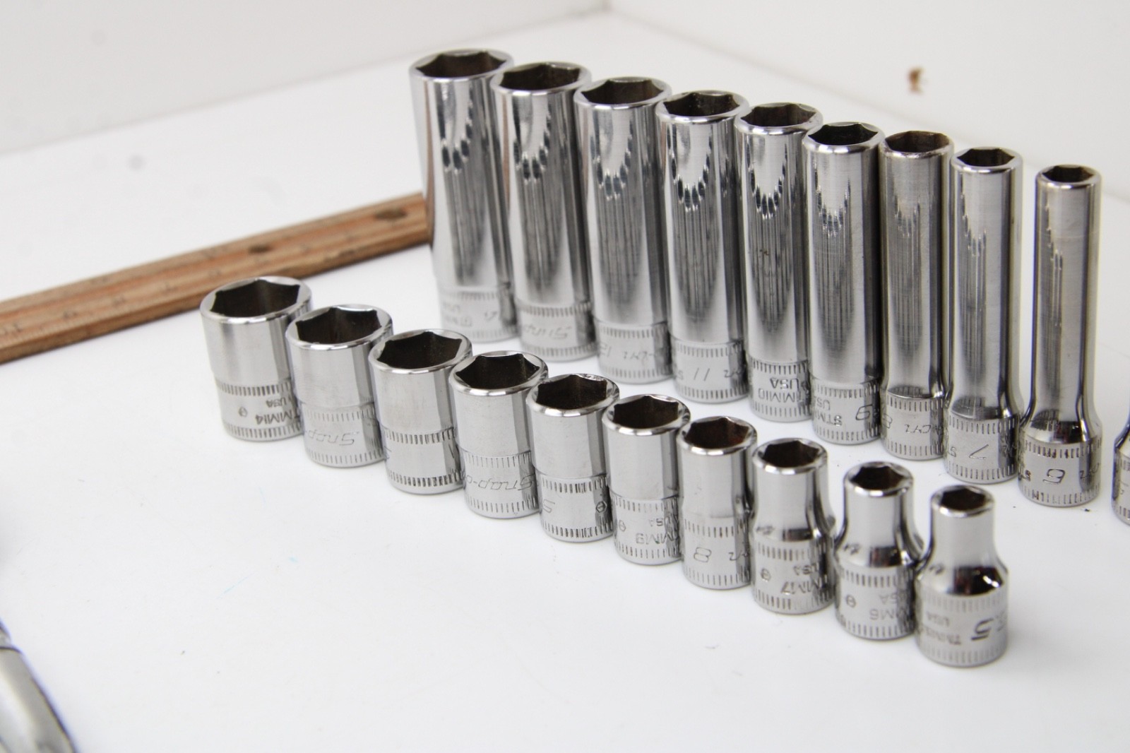 Snap-on 144TMPB 44 Piece 1/4″ Drive 6-Point Metric/ SAE General Service Set USA
