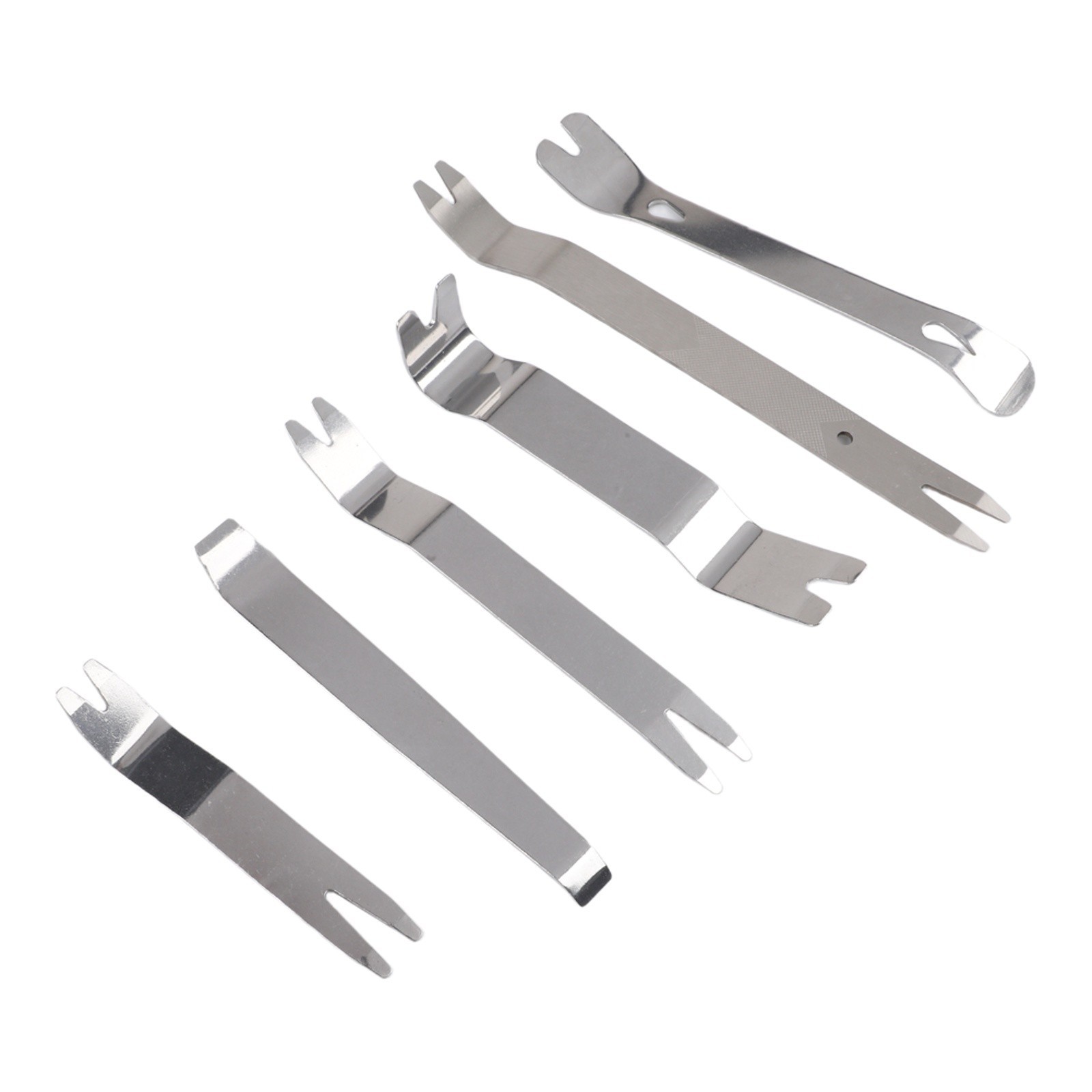 6pcs Metal Pry Tools for Auto Door Panel Trim Removal and Audio Repair