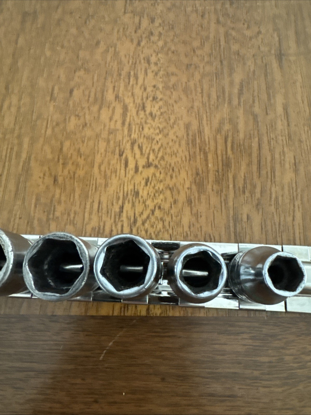 Snap On 3/8″ Drive 10Pc SAE Shallow 6 Pt Chrome Socket 5/16 To 7/8 Read