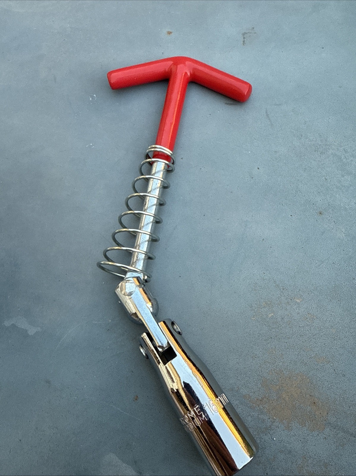 Spark Plug Removal Tool 16mm 5/8” T-Bar T-Handle Flexible Spanner Socket Wrench