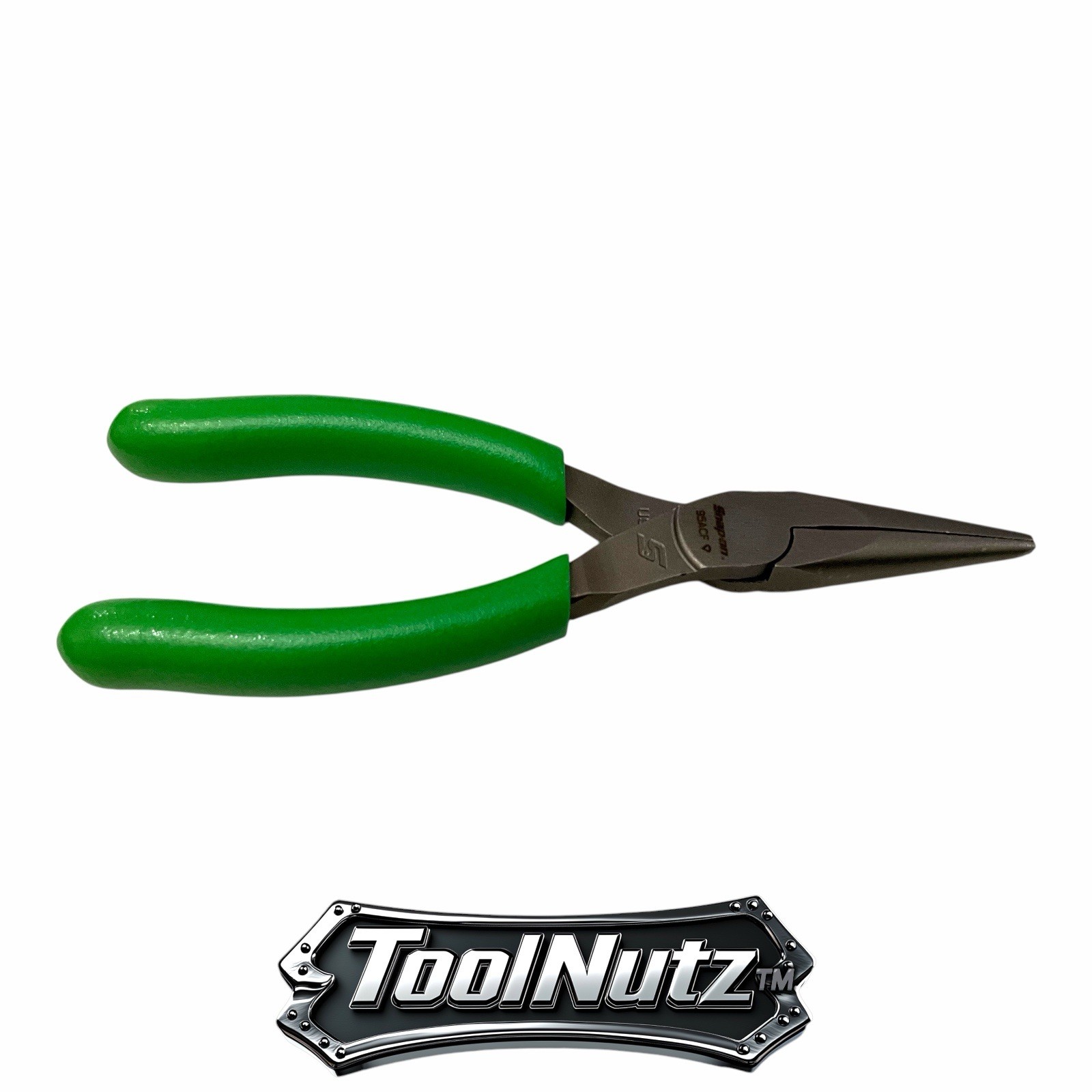 Snap-on Tools NEW 95ACFG 6″ GREEN Soft Grip Rounded Jaw Needle Nose Pliers USA