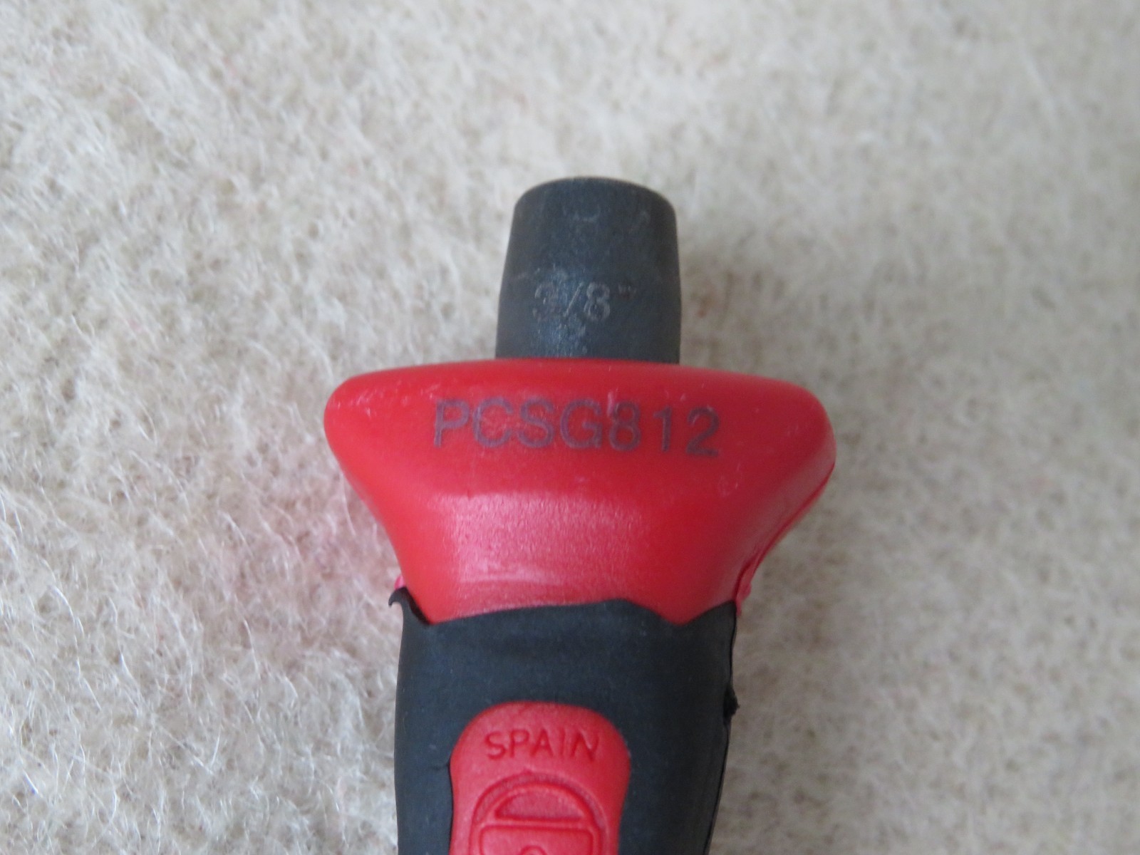 Snap-on Tools SPAIN BRAND NEW RED Soft Grip 3/8″ Flat Edge Chisel PCSG812