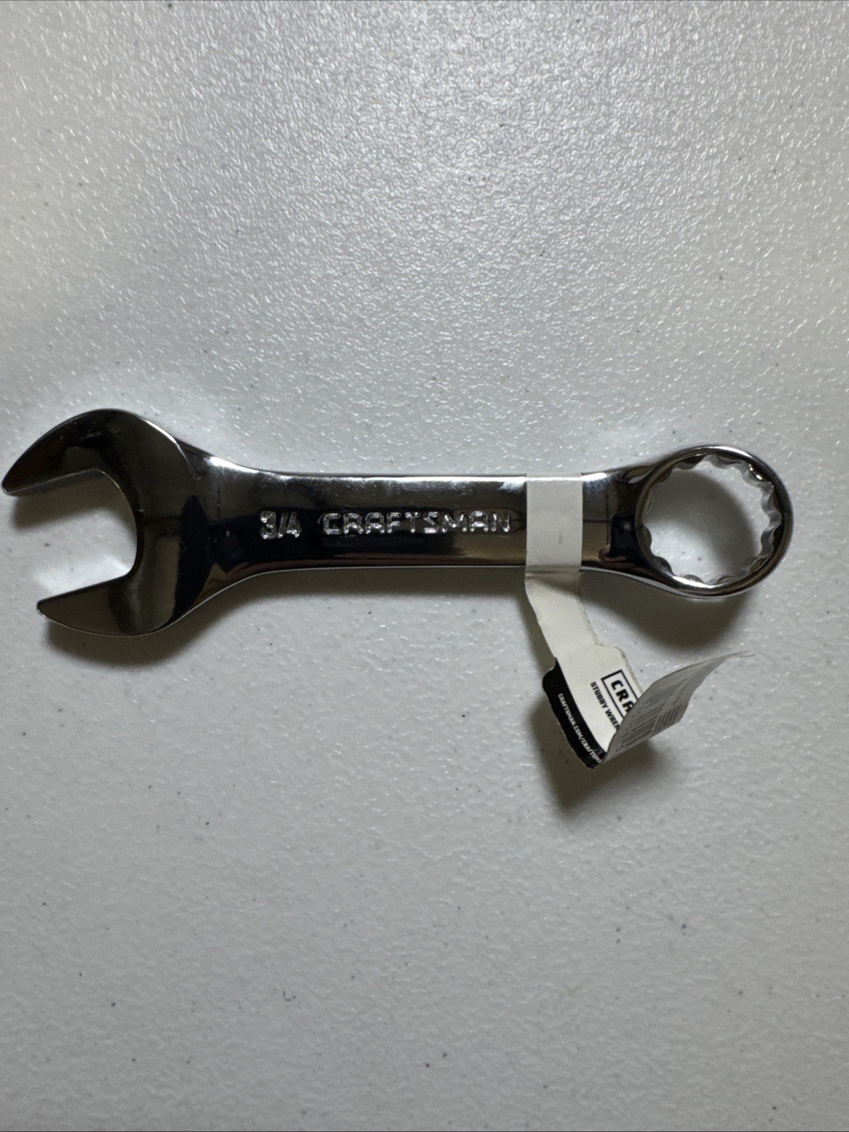 Craftsman Professional Standard SAE Polish Stubby Wrench, USA 3/4″ – p/n 44109