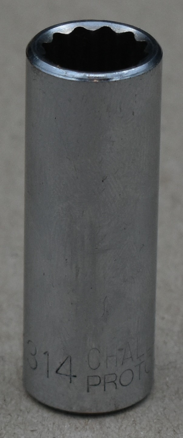 PROTO CHALLENGER 1314, 7/16″ SAE, 3/8″ DRIVE, 12-POINT, CHROME DEEP SOCKET