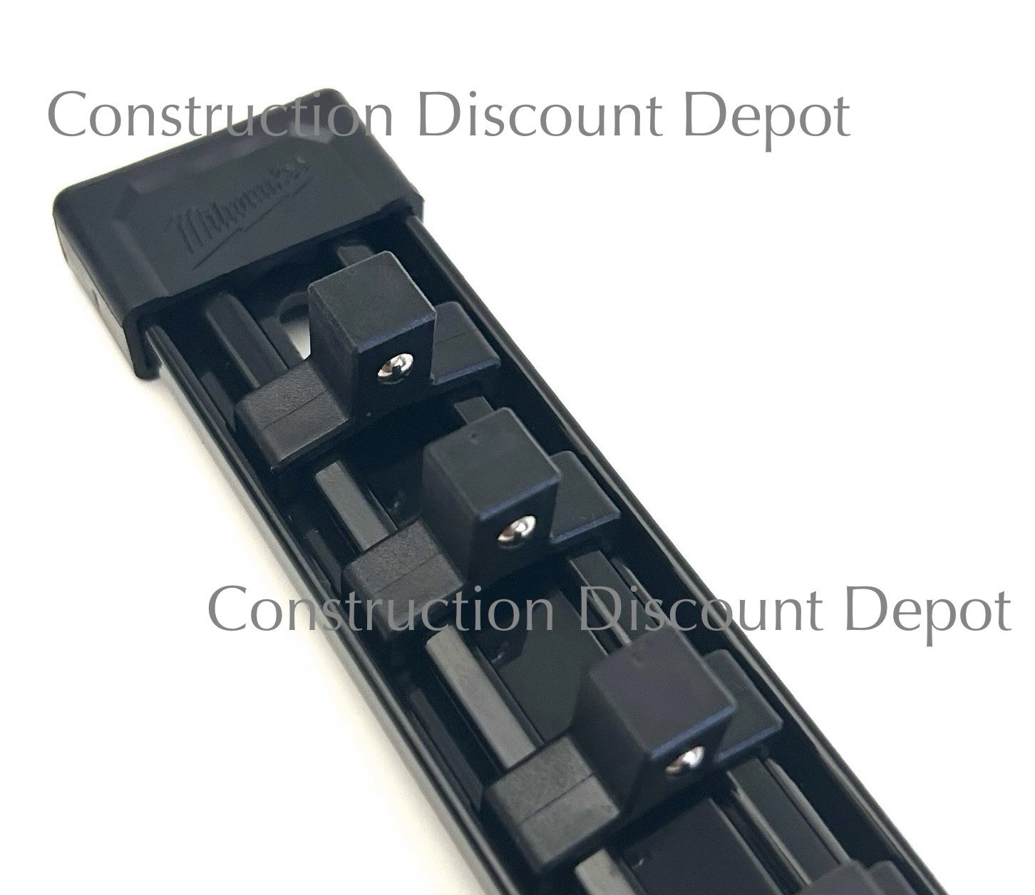 Milwaukee BLACK 3/ 8″ In. Drive Socket Holder Rail Holds 14 With Ball Dent