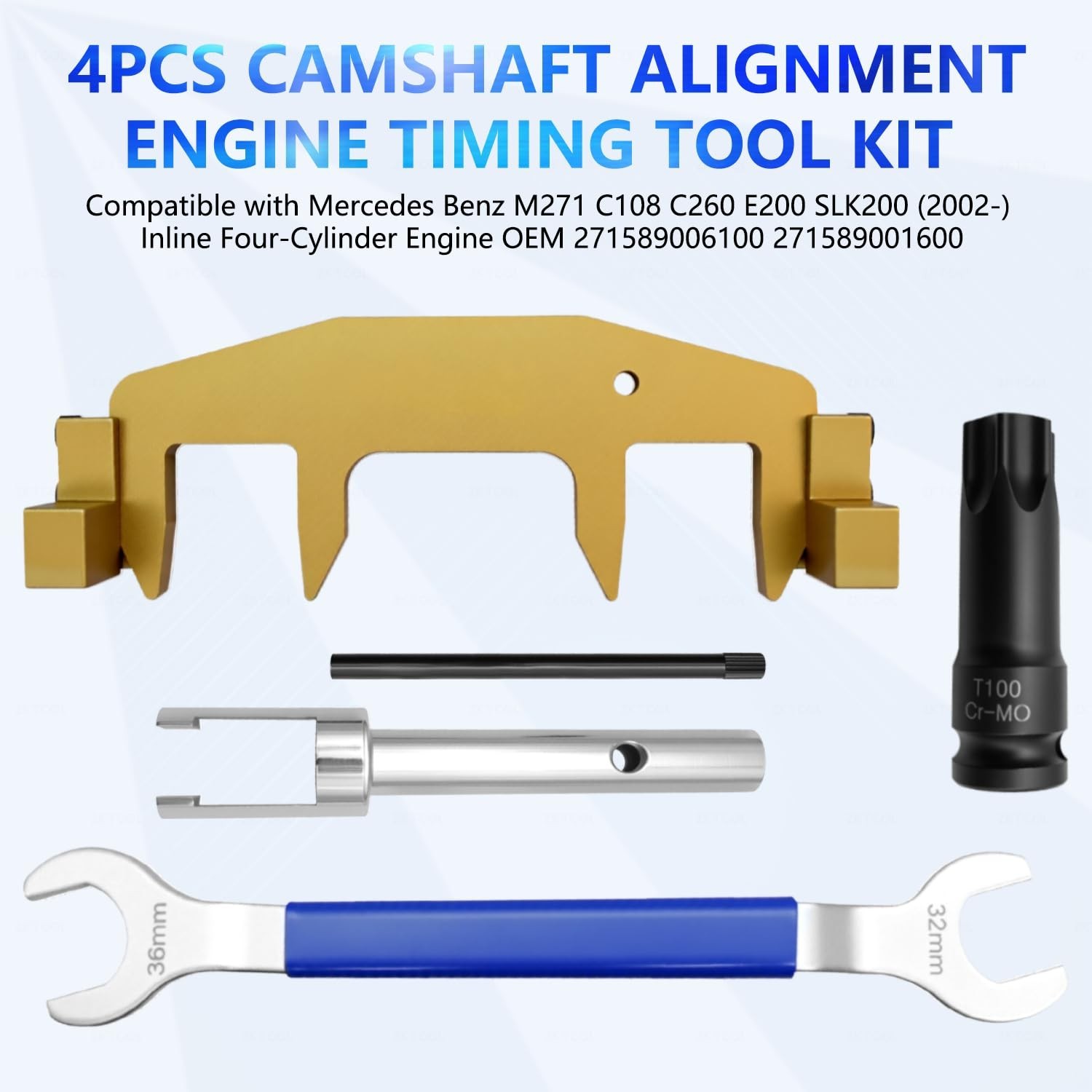 4PCS Engine Timing Tool for Mercedes Benz M271 C108 C260 E200,271589006100