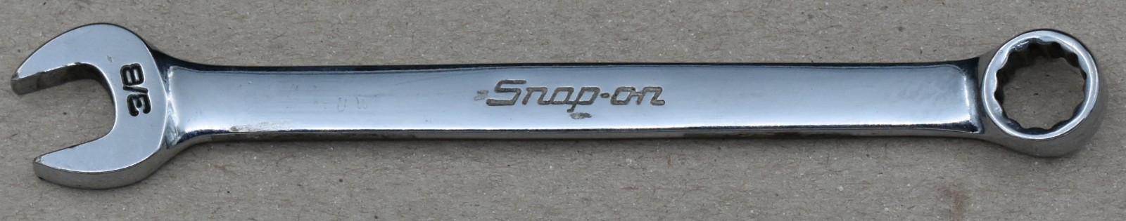 SNAP-ON TOOLS OEX120, 3/8″ SAE, 12-POINT, OPEN/BOX END SHORT COMBINATION WRENCH