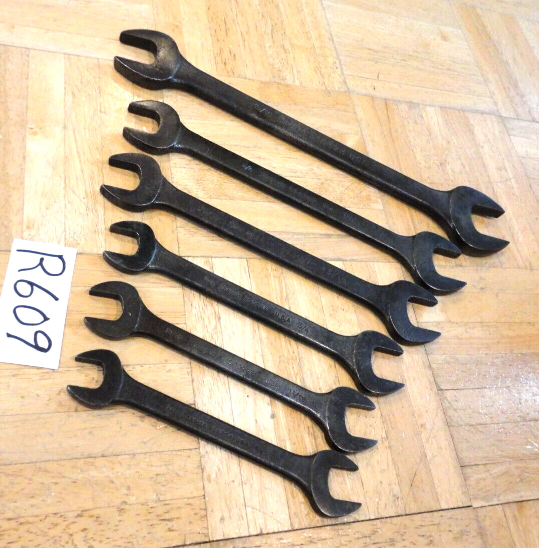 SNAP-ON TOOLS 6 PIECE SAE. OPEN-END WRENCH SET 9/16 -5/8 TO 15/16-1 INCH