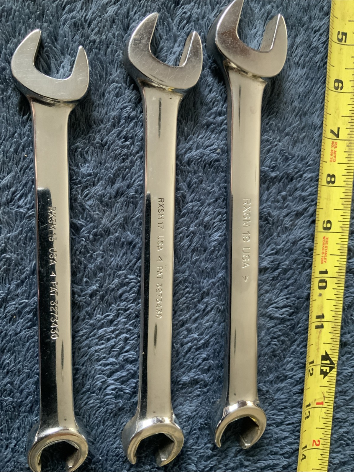 Snap On 5pc Flare Nut End/ Open End Wrench Set….metric, 12, 13, 15, 17, 19……aaa