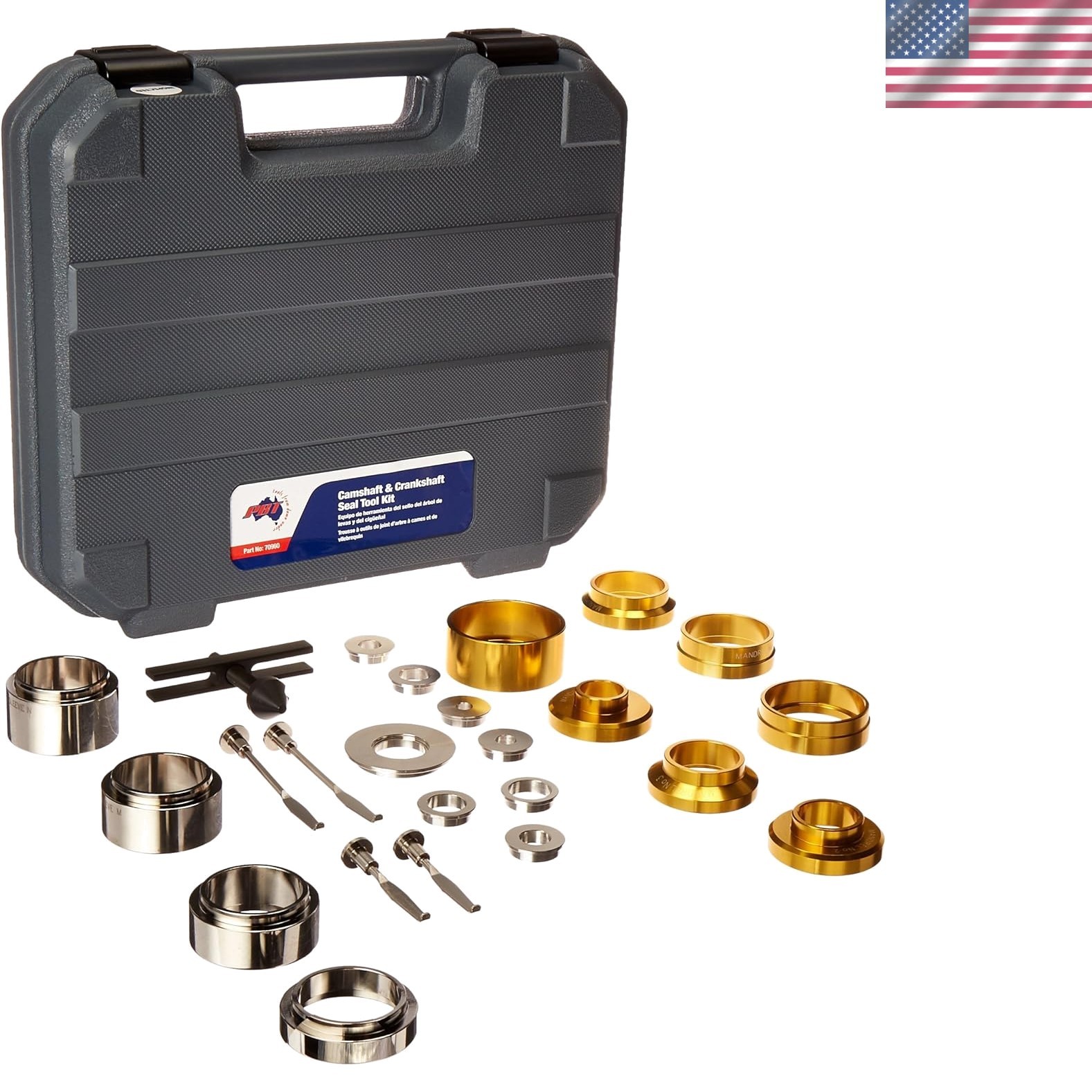 PBT USA 70960 Crankshaft & Camshaft Seal Tool Kit – Sizes 21.5mm to 64mm