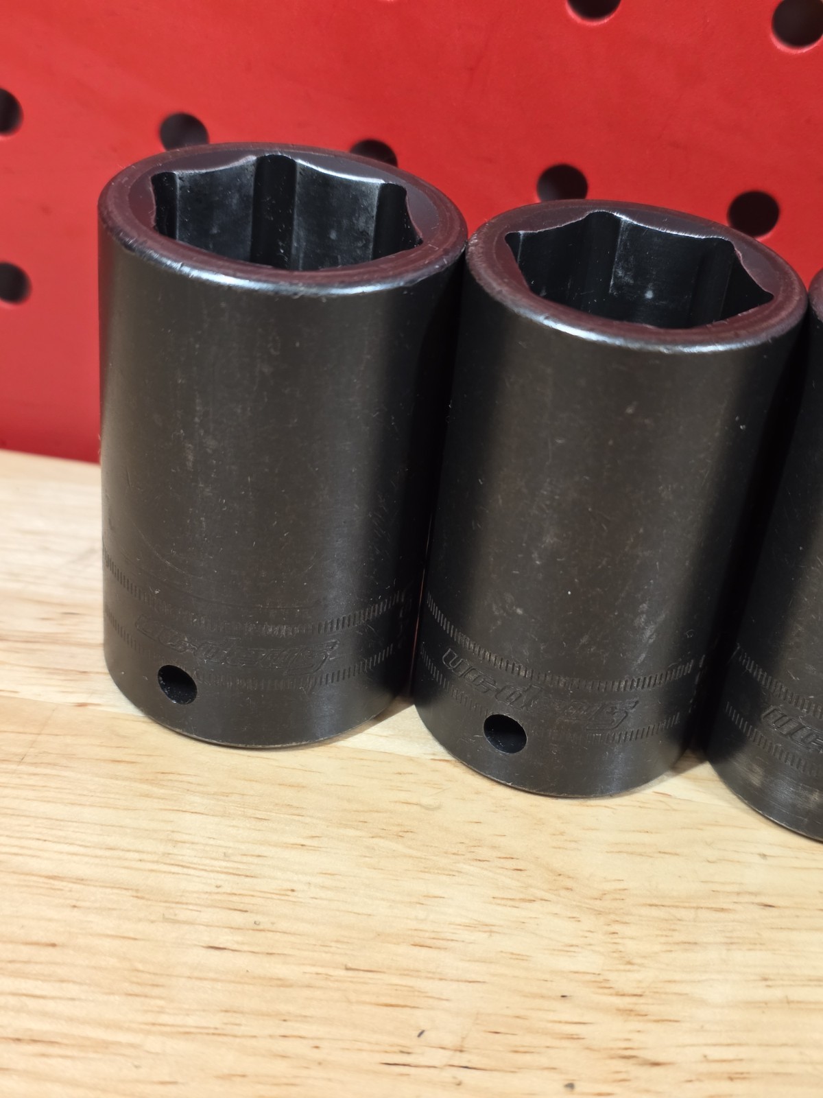 Snap-on 312IMMS 1/2″ Drive 15-25MM + 27MM 6-Pt Semi-Deep Impact Socket Set