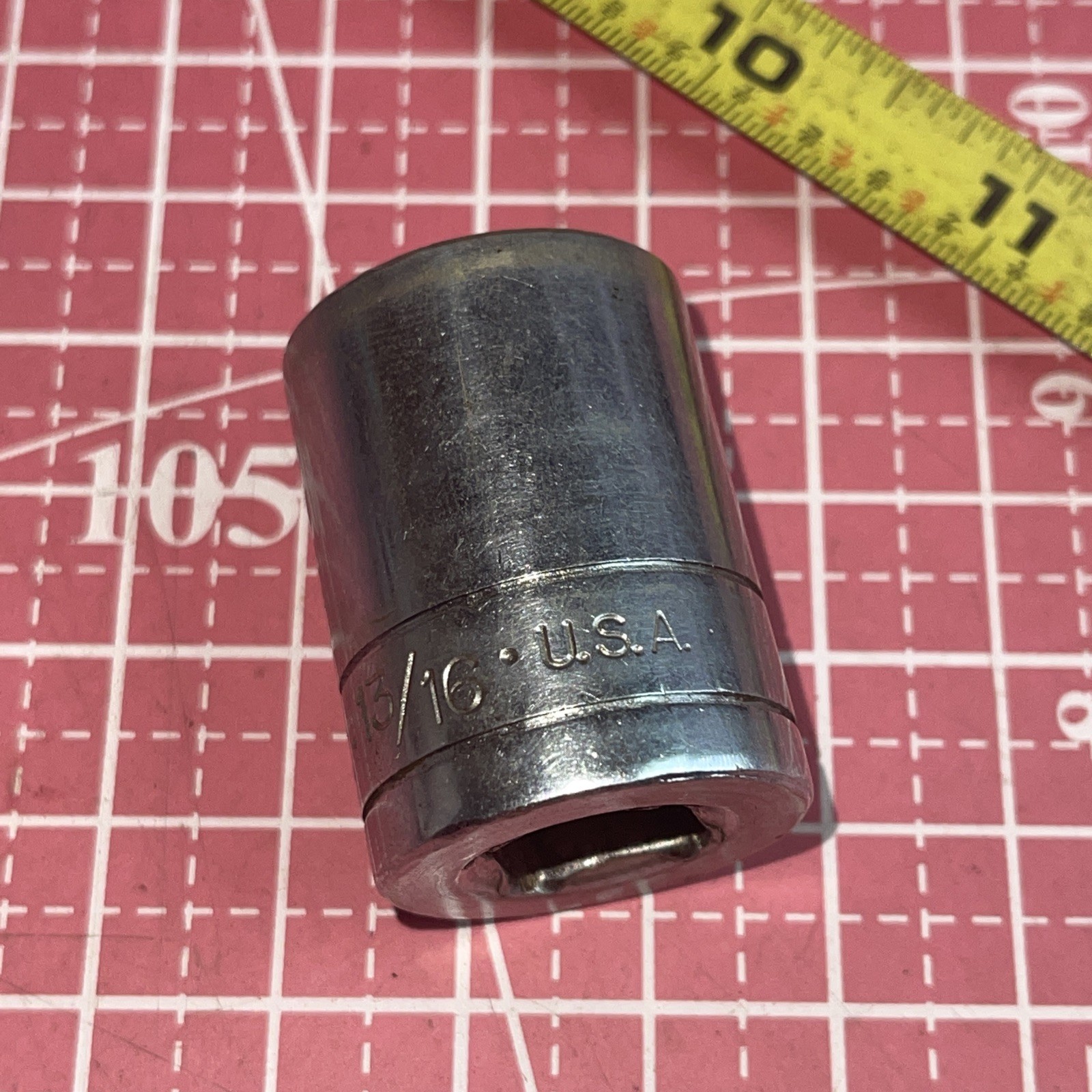 S-K USA 40126 13/16 In SAE 1/2” Drive 12 Point Socket Vintage SK 13/16” 1/2