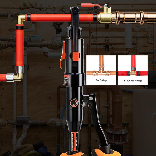 iGeelee Hydraulic Copper Press Pex Crimping Tool with Dies for Pipes HT-1950E