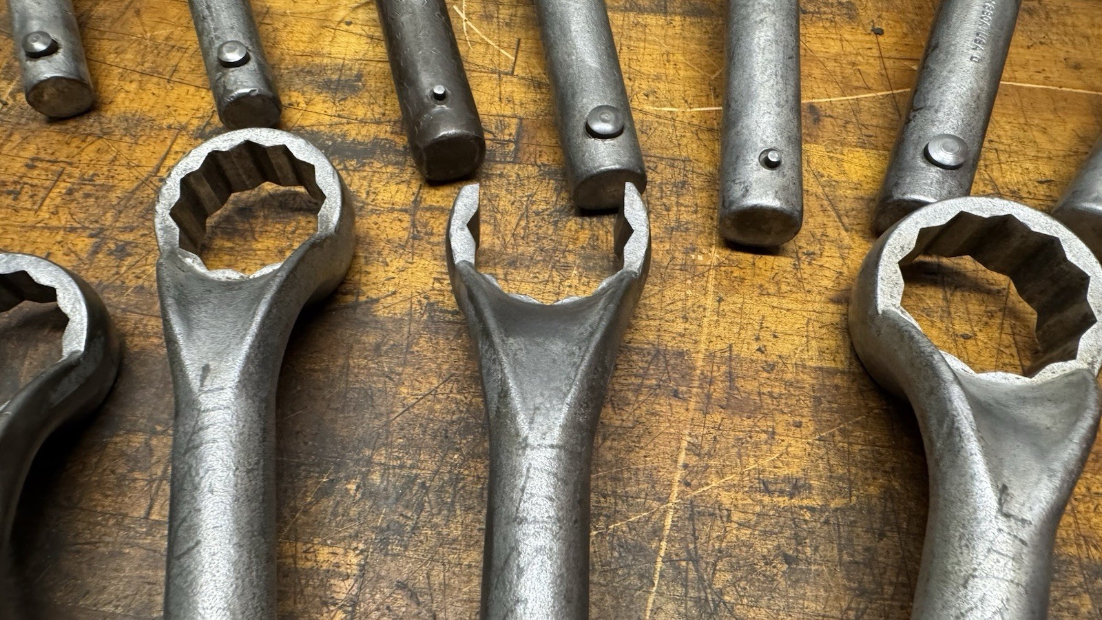 Snap-On Blue Point Box End Heavy Duty Tubular Wrench 17pc Set 1-7/16” To 3-1/8”