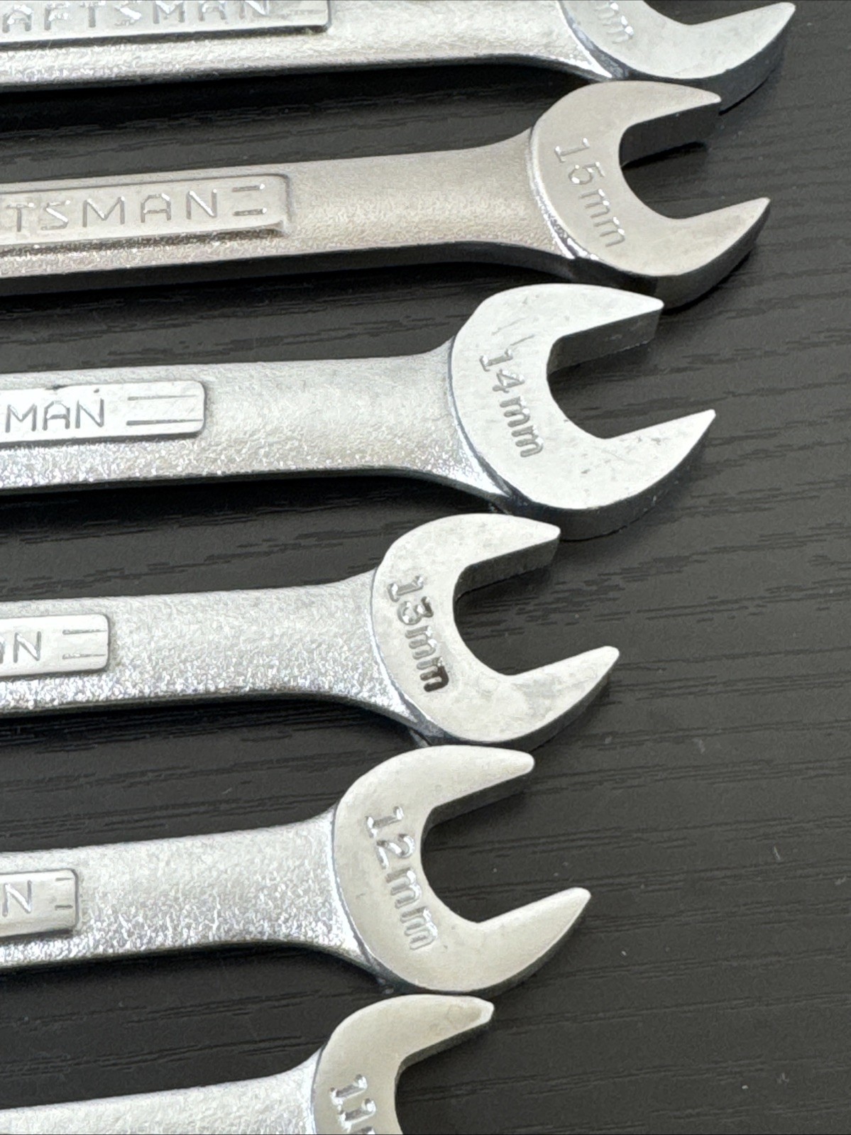 Craftsman USA V VV Metric Combination Wrench 11 Pc Set 12Pt 6mm Up To 17mm Read