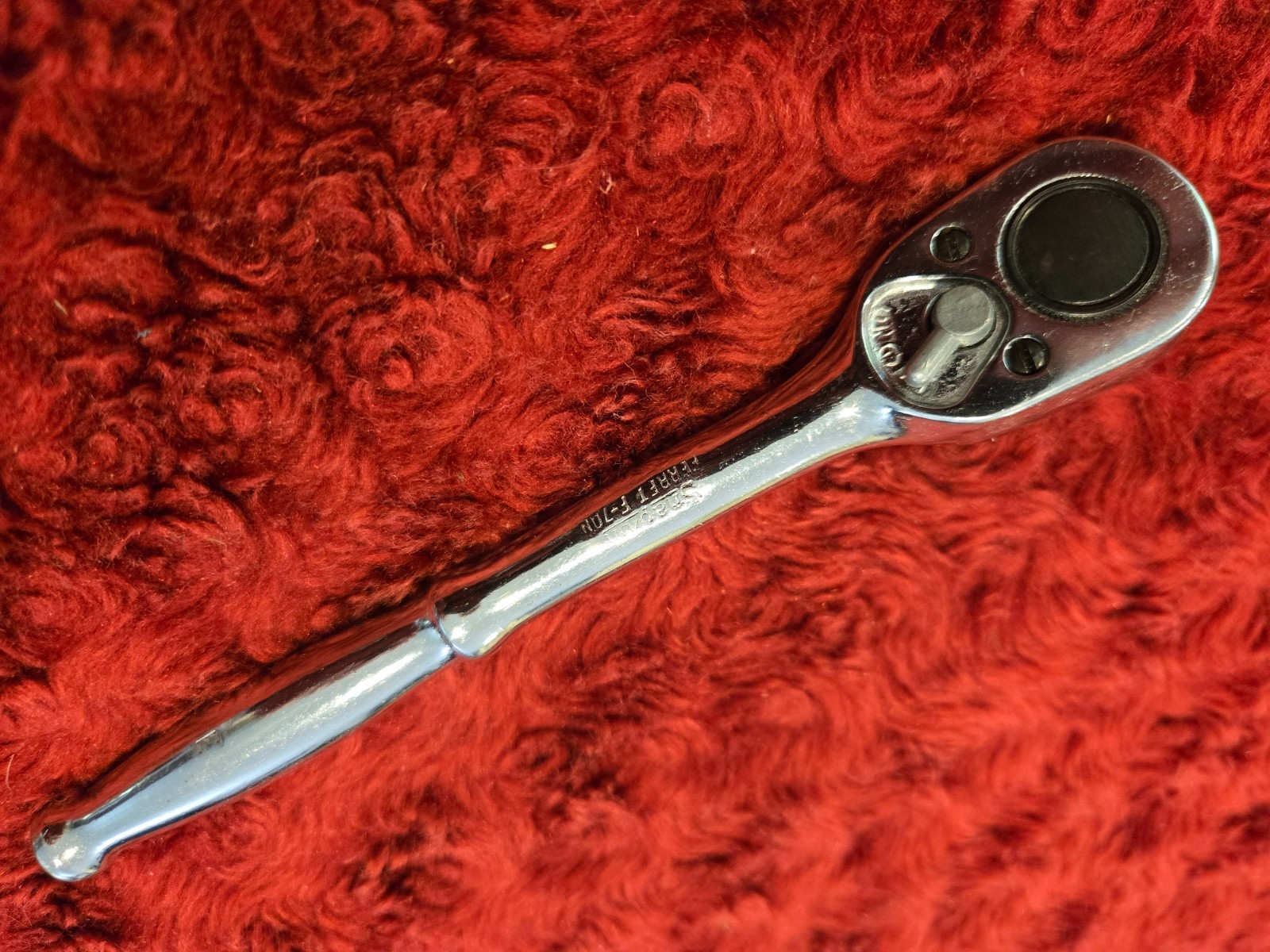 Snap-On Ferret F-70N E 3/8” Drive Ratchet – Vintage – USA Super Clean Underline