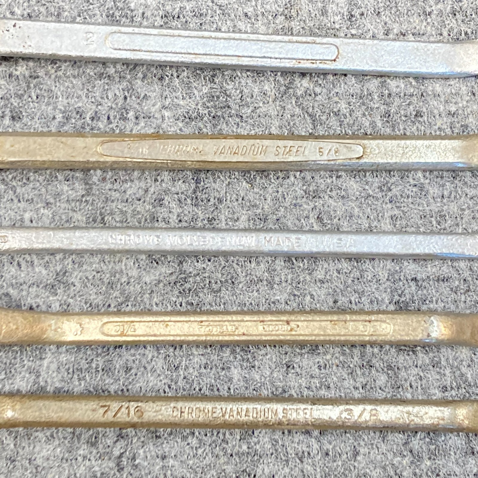 Vintage Wrench Box End Lot 5 Pc SAE Offset USA