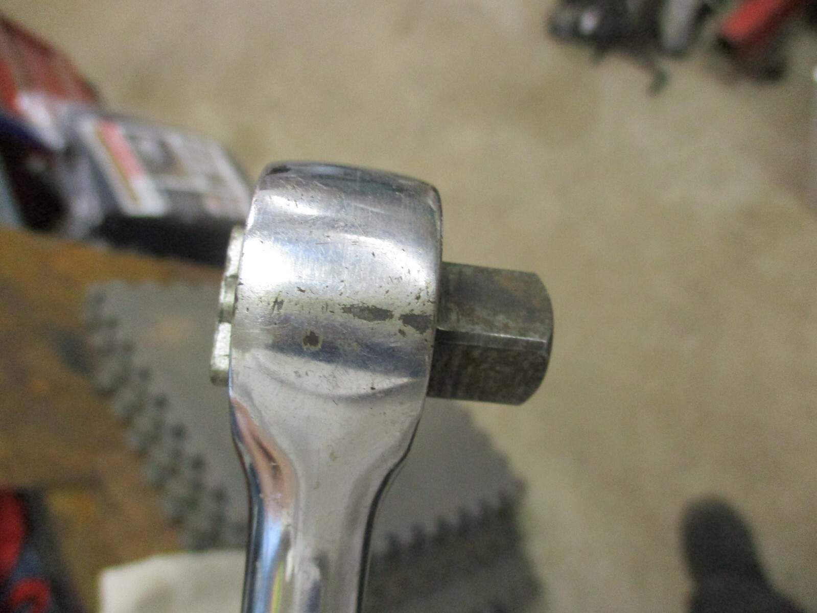 LOT of 2 Vintage HUSKY CB45 3/8″ Drive & CS43 1/2″ Drive RATCHETS USA HAS WEAR