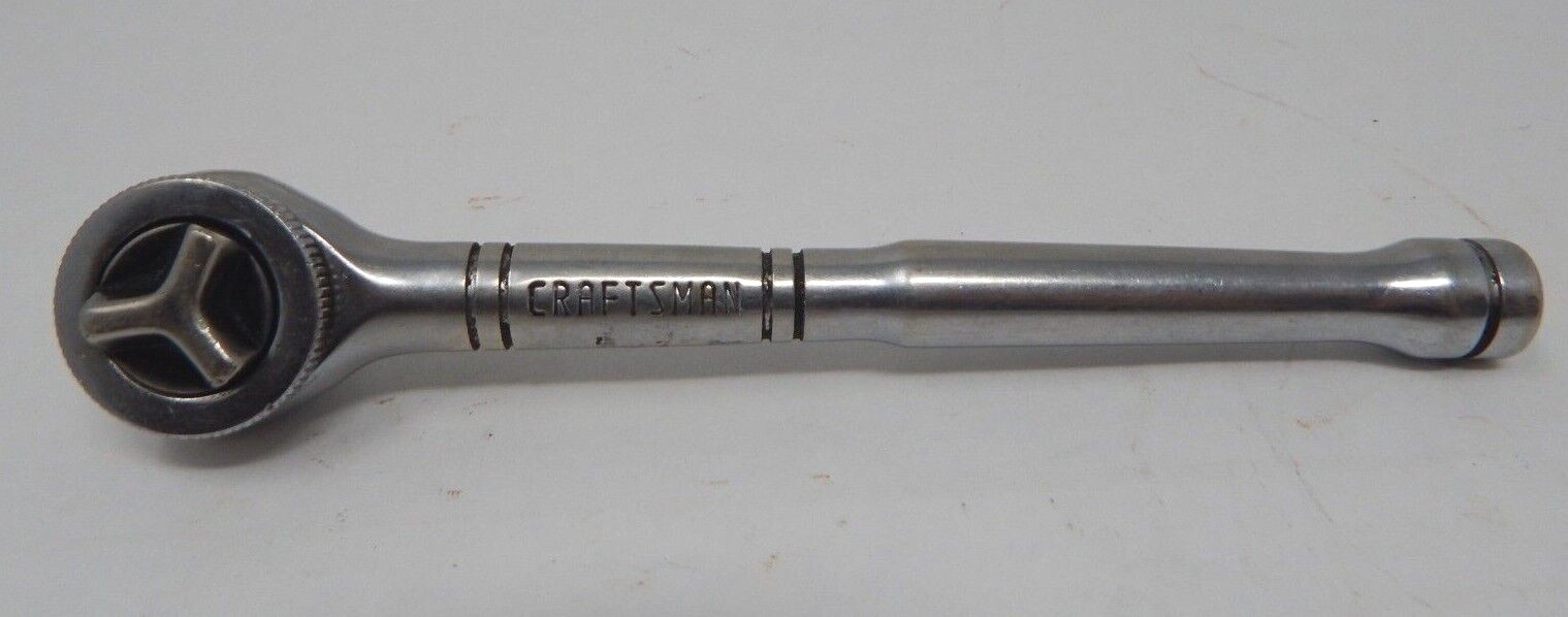 Vintage Craftsman 943795 1/4″ Drive Reversible Ratchet W/Thumb Wheel Very Nice