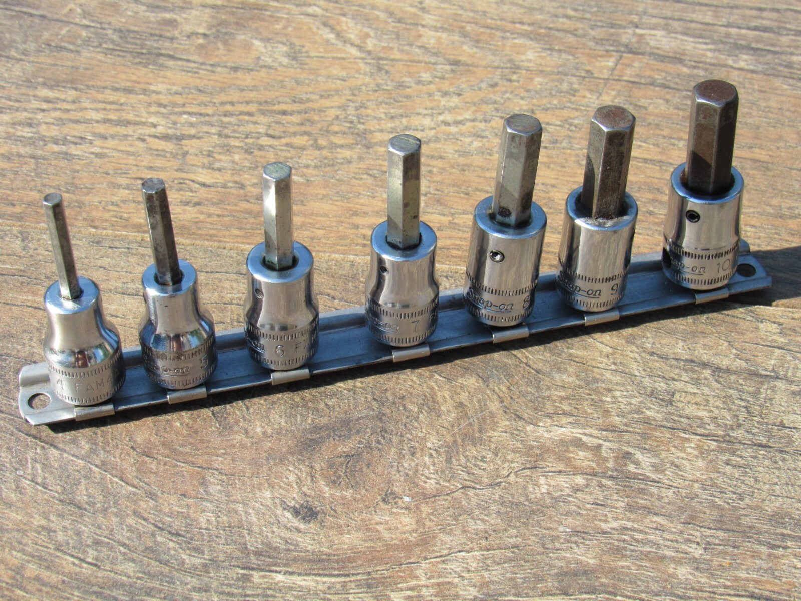 SNAP ON 207FAMY 7 PC METRIC HEX BIT SOCKET SET FAM4 – FAM10 4MM 10MM 207EFAMY