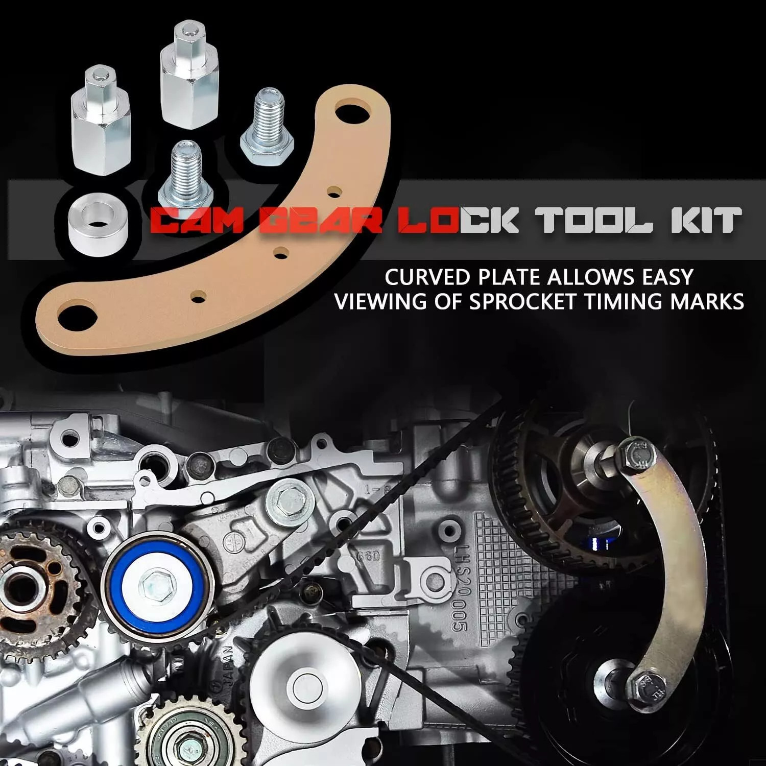 Intake/Exhaust Cam Sprocket Crank Pulley Wrench Gear Lock Tool for Subaru STD