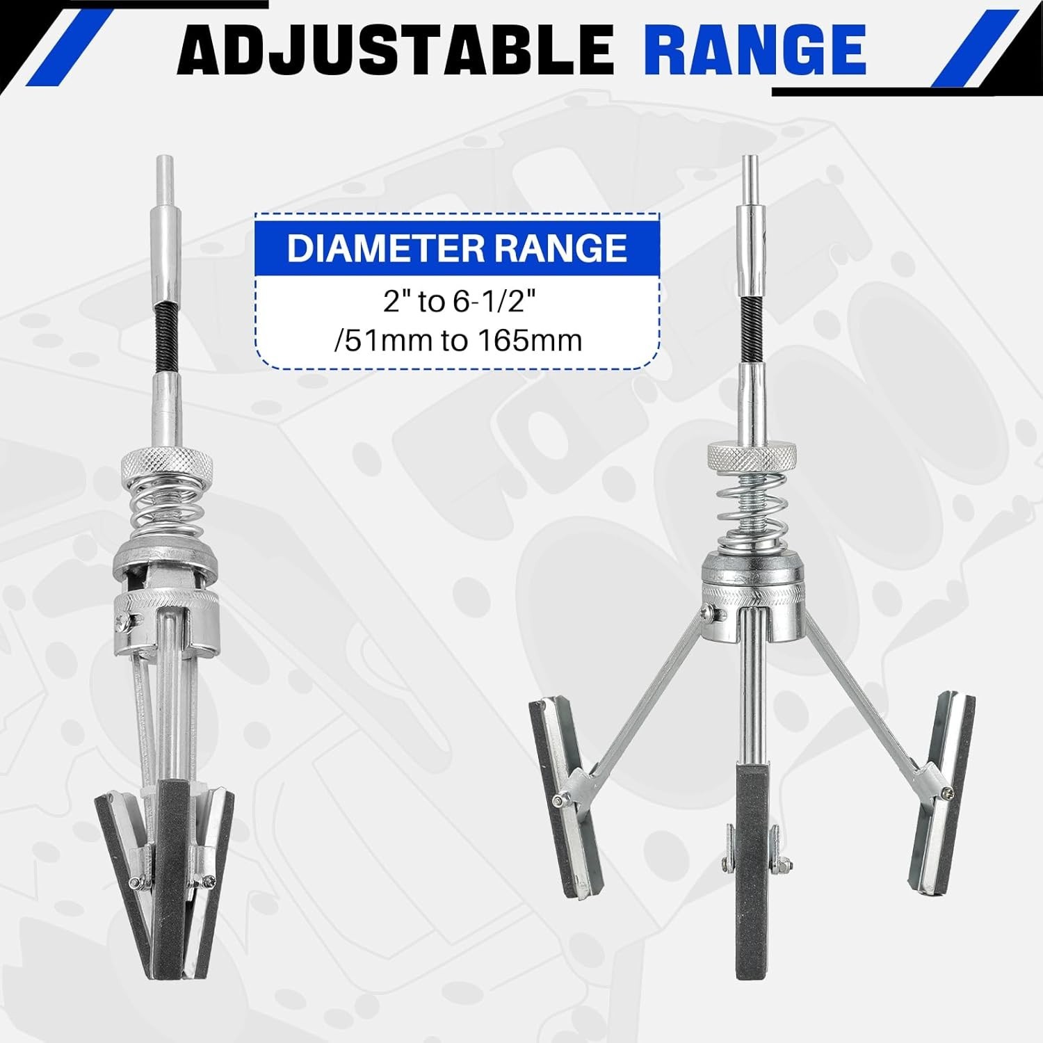 Durable Engine Cylinder Hone Tool 2″-6.5″ Diameter with Replaceable Stones