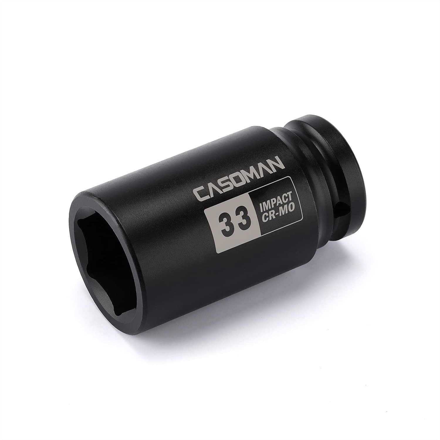 CASOMAN 3/4″ Drive x 33 mm Deep 6 PT Impact Socket, CR-MO, 3/4-inch 33mm