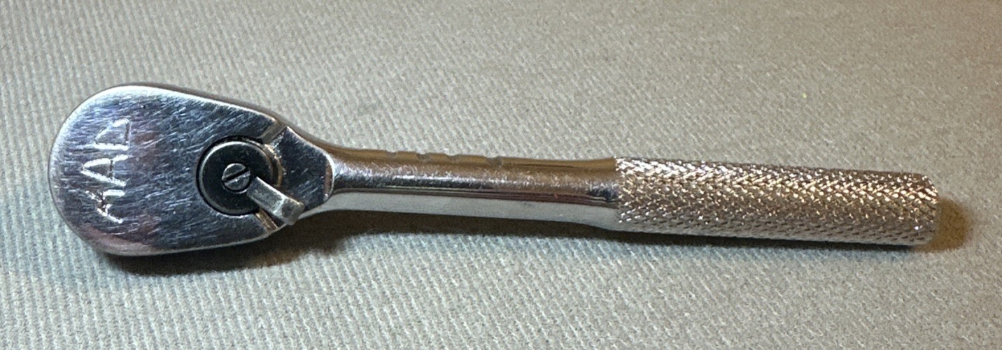 MAC Tools MR5 5″ Long 1/4″ Drive Knurled Handle Ratchet USA