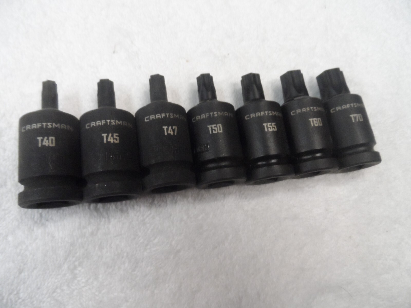 Craftsman 1/2″ Drive Impact Torx Bit Socket Set – 7 pcs (T40 – T70)