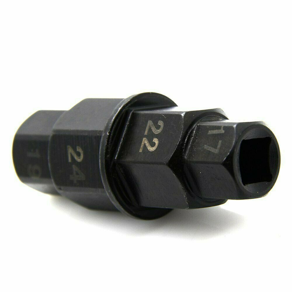 17 19 22 24mm Axle Hex Allen Spindle Driver Tool Socket Adapter Motorcycle TK23
