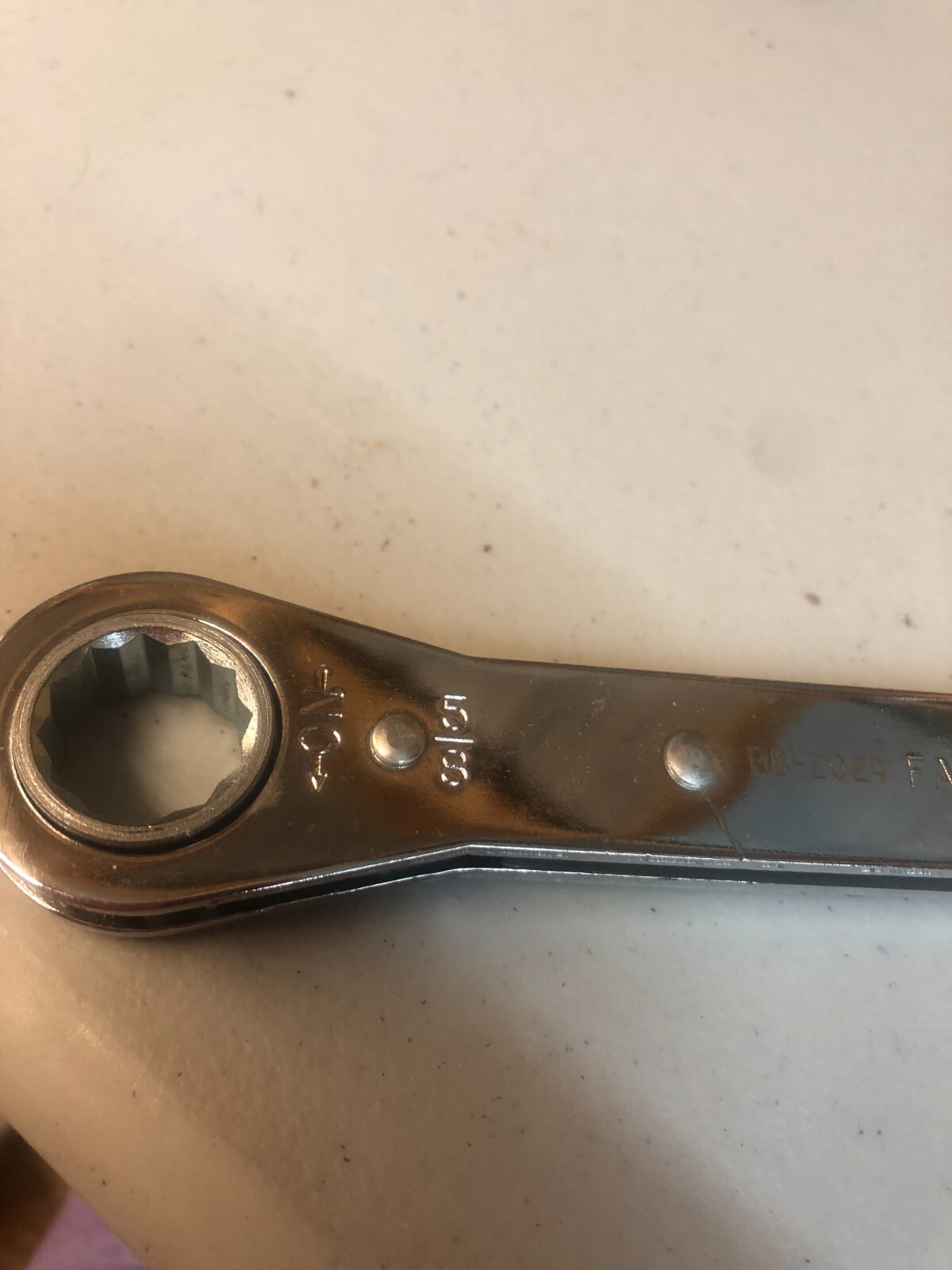 Fairmount Tools Ratcheting Box End Wrench 3/4 x 5/8 RB-2024 #GF
