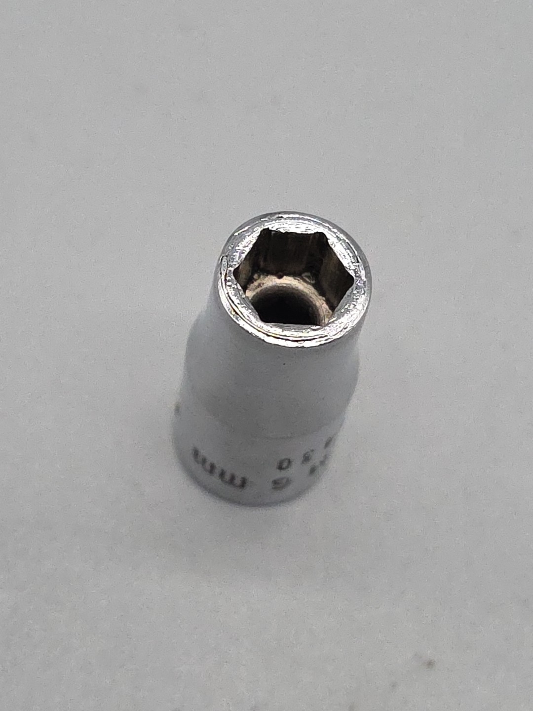 Snap-on Tools 1/4″ Driv 6mm Metric 6pt Shallow Chrome Socket TM-6M USA