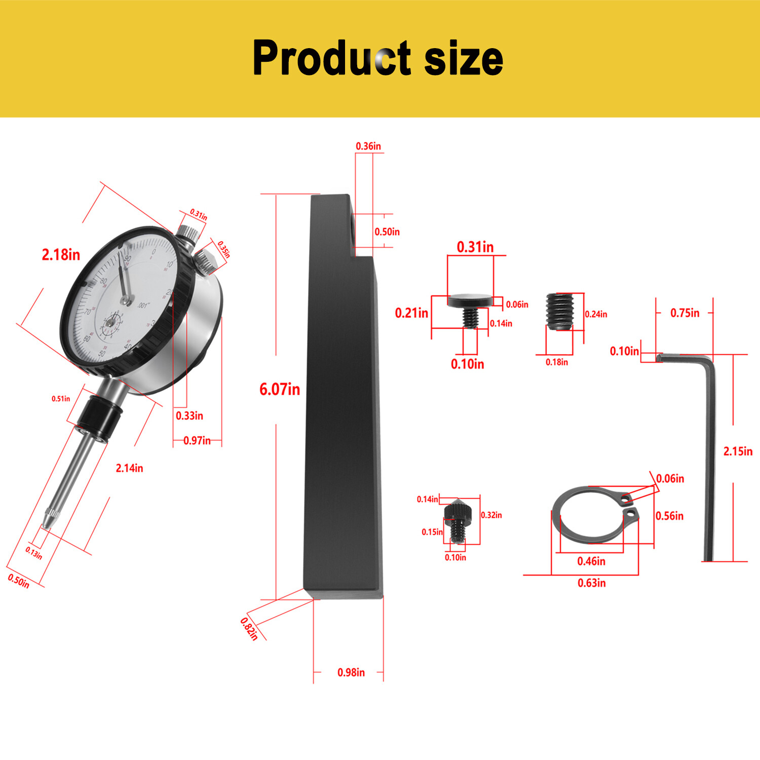 6434 Sleeve Height and Counter Bore Gauge for All Diesel Engines Range 0-1.00