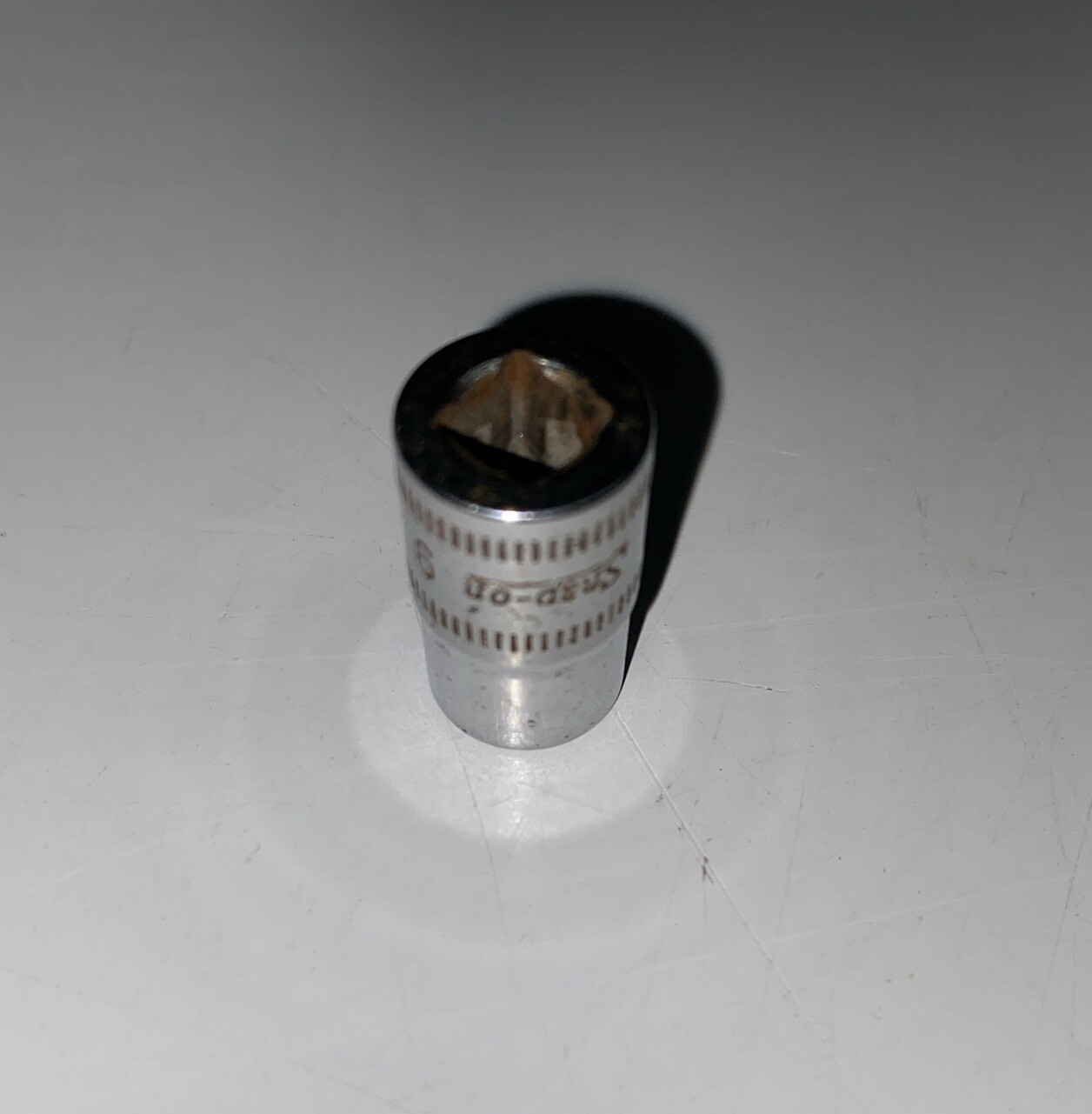 🔥Vintage Used Snap On 🇺🇸9mm 6 Point 1/4″ Drive Shallow Socket TMM9 9MM ✅