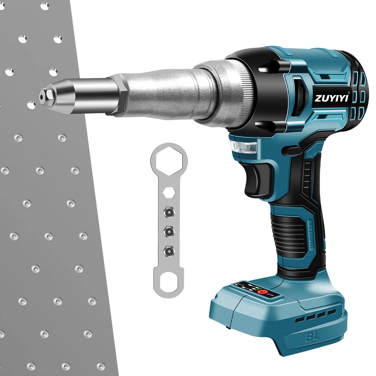 ZUYIYI Cordless Rivet Gun Tool Compatible with Makita 18V Battery(No…