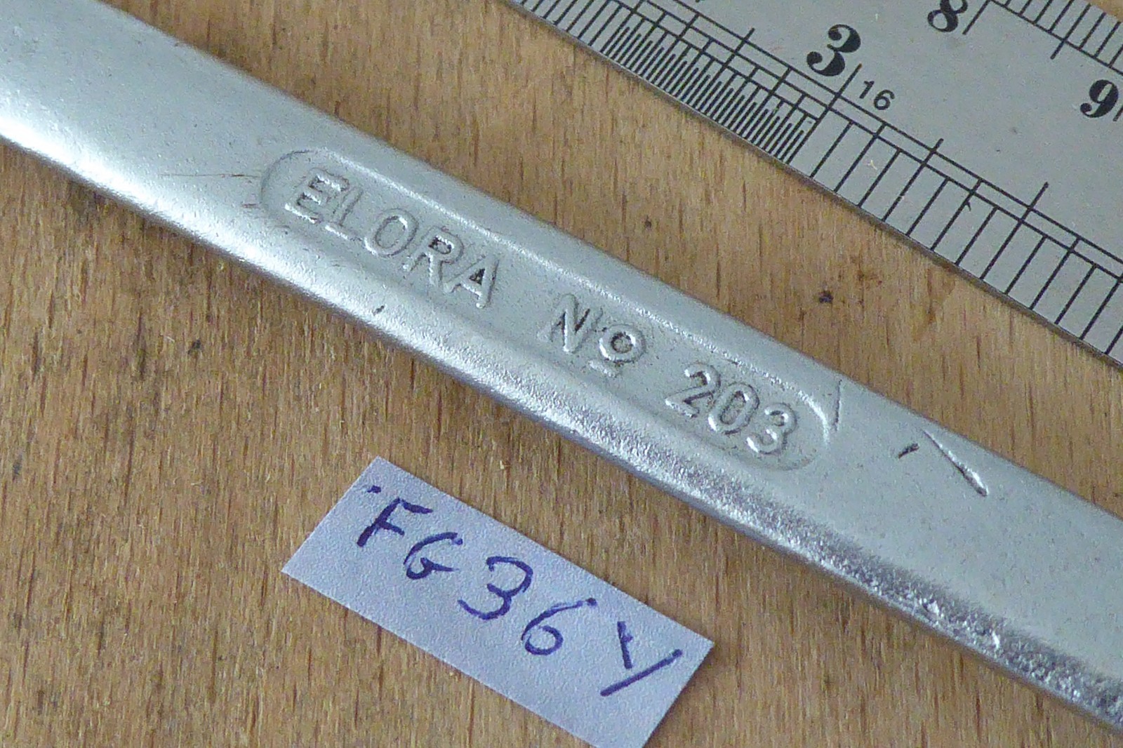 ELORA No 203 9/16″ AF short combination spanner 5.5″ long made in Germany